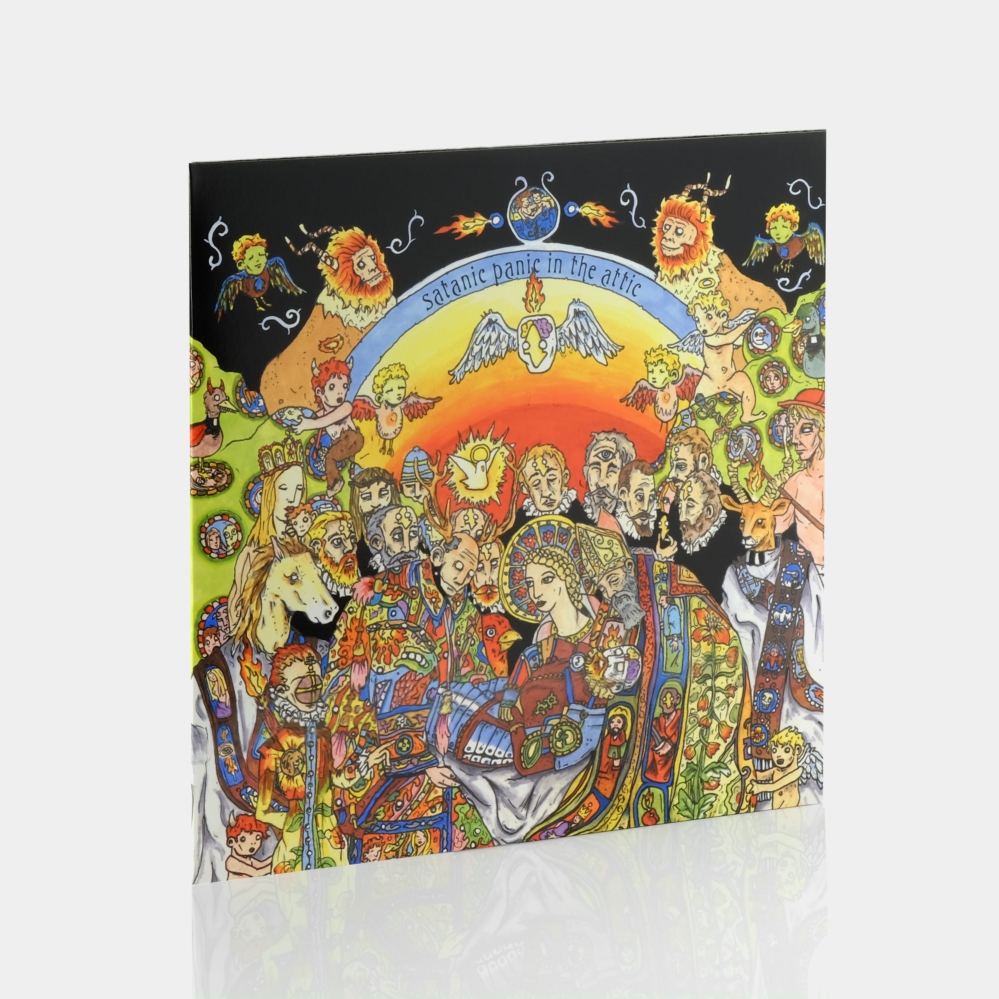 Of Montreal - Satanic Panic In The Attic LP Orange & Black Swirl Vinyl Record