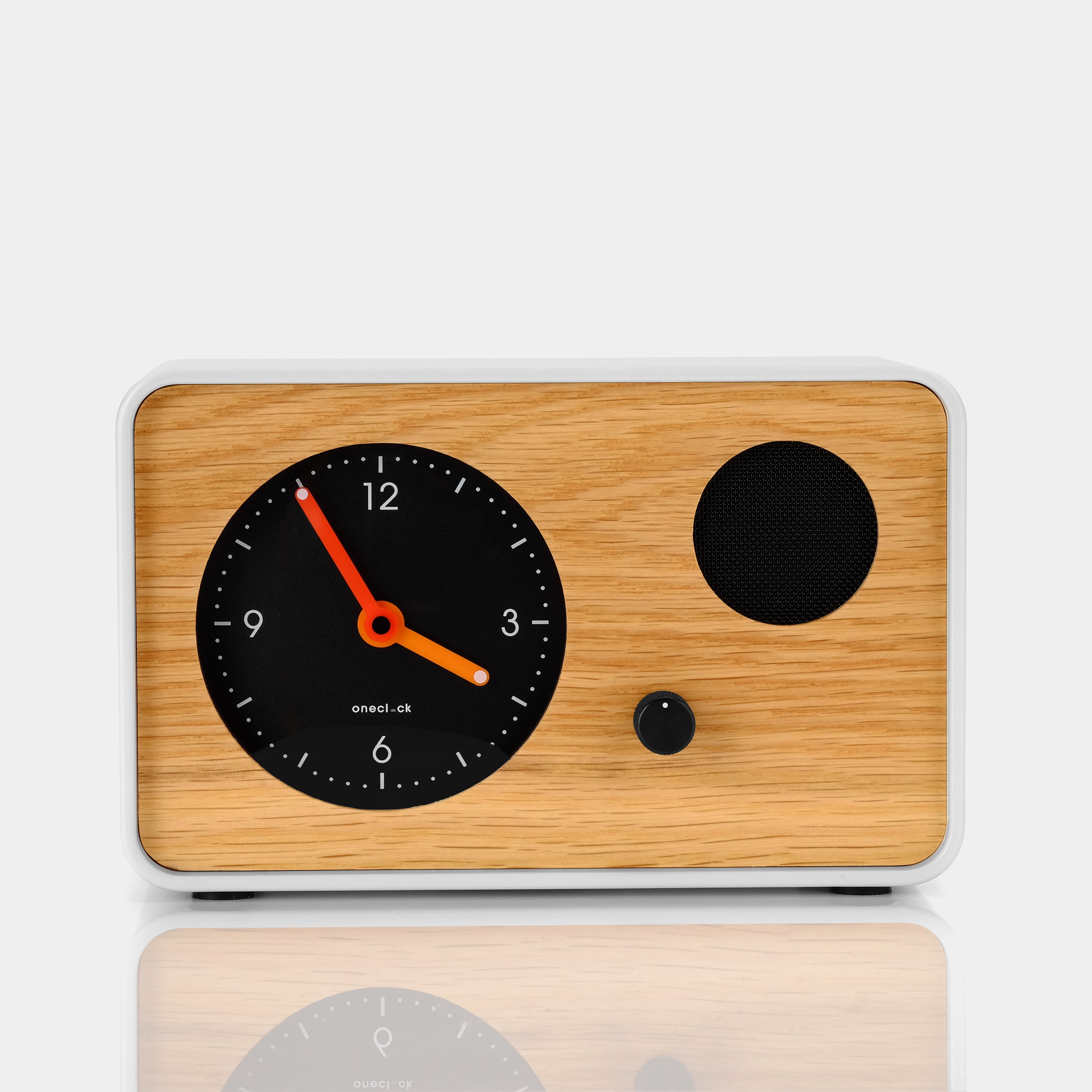 OneClock White Analog Waking Clock