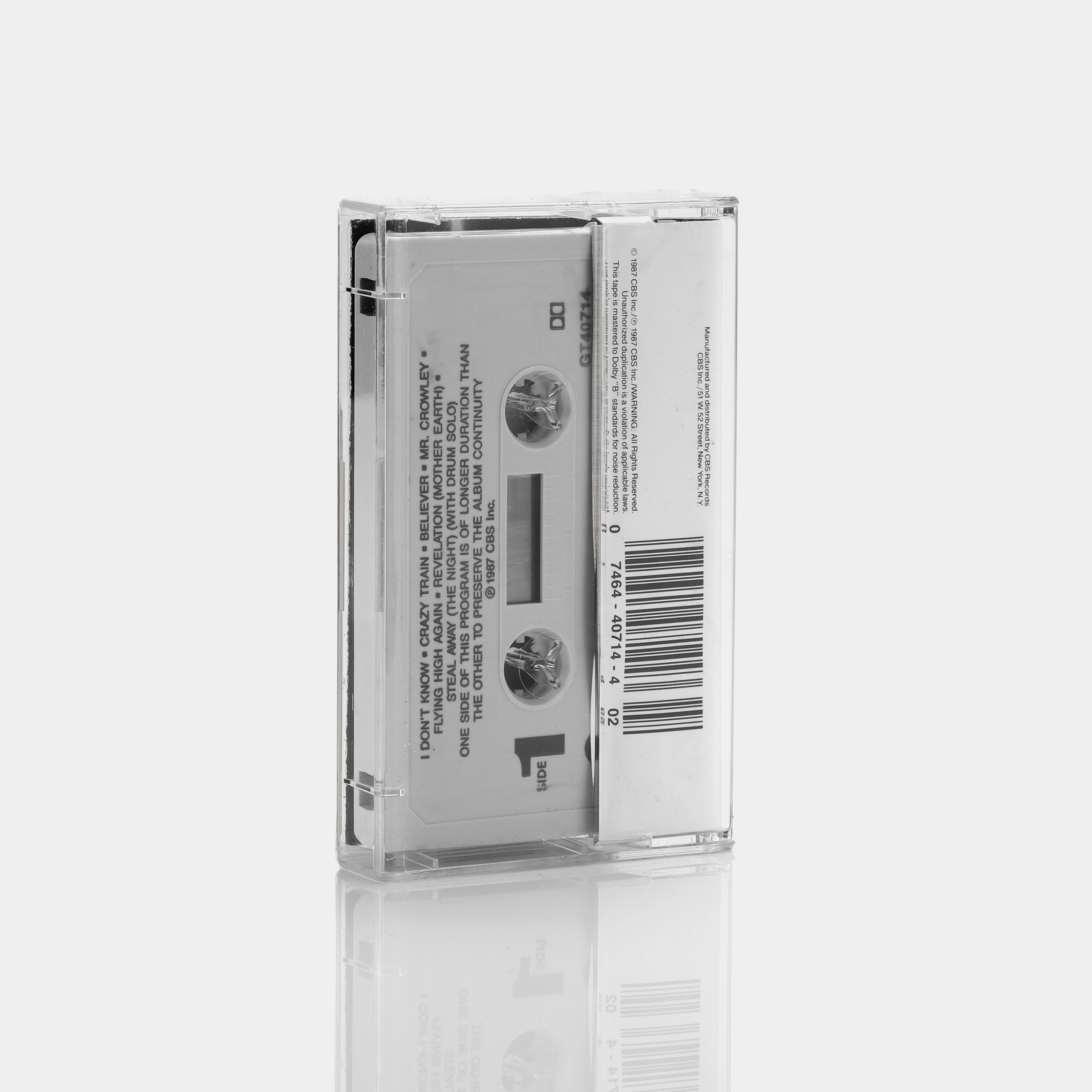 Ozzy Osbourne & Randy Rhoads - Tribute Cassette Tape