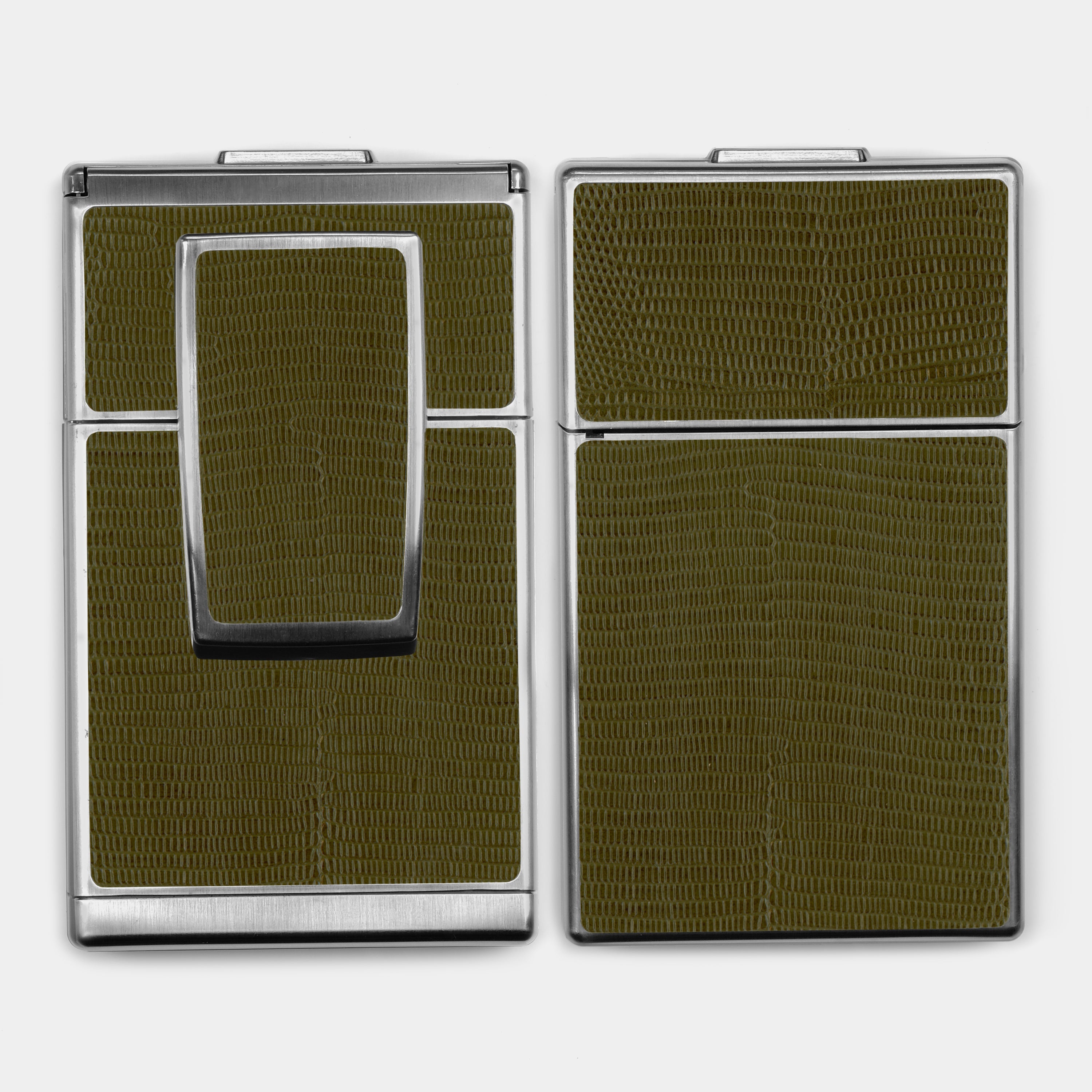 SX-70/SLR-680 Army Green Embossed Lizard Leather Camera Skins