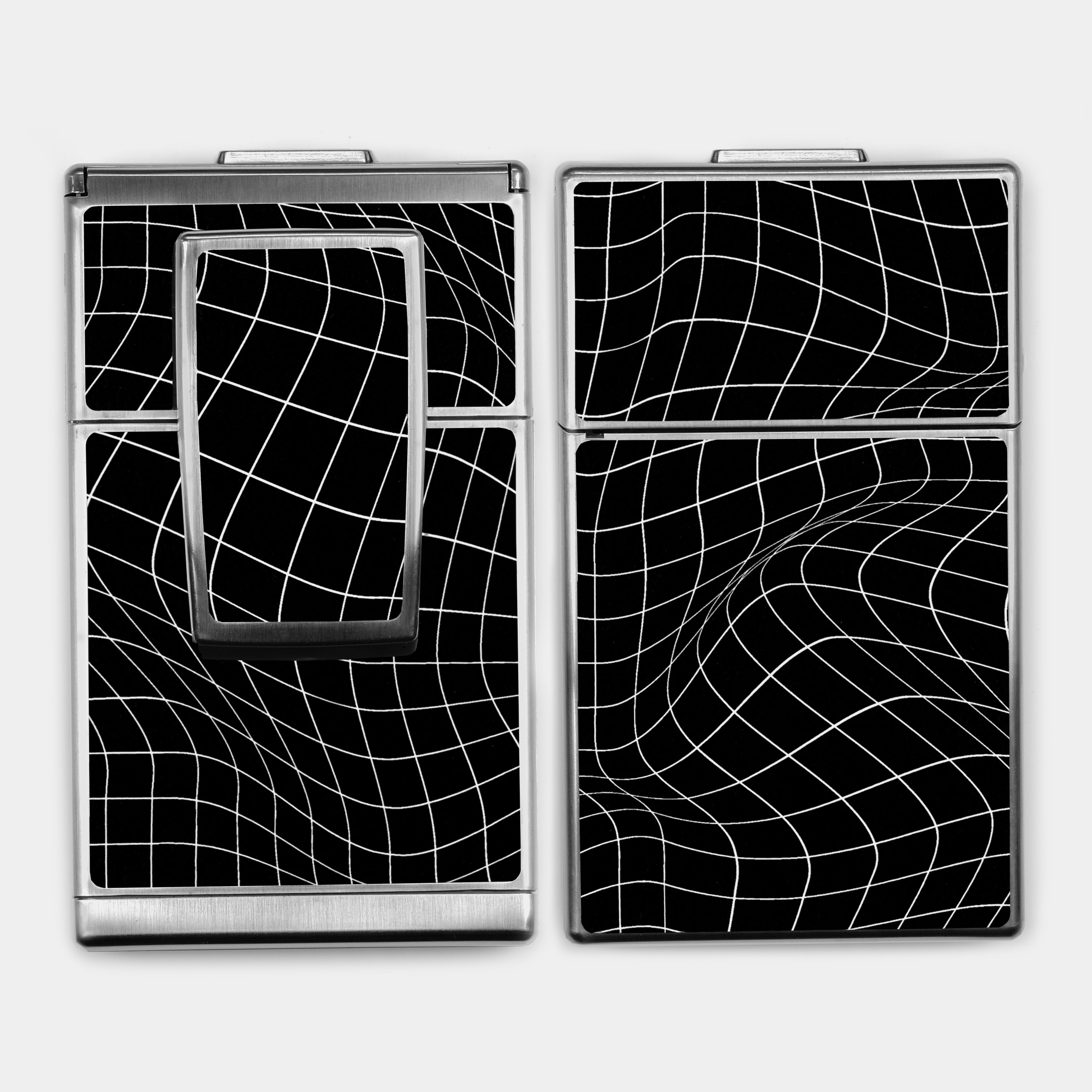 SX-70/SLR-680 Black & White 3D Wave Grid Vegan Leather Camera Skins