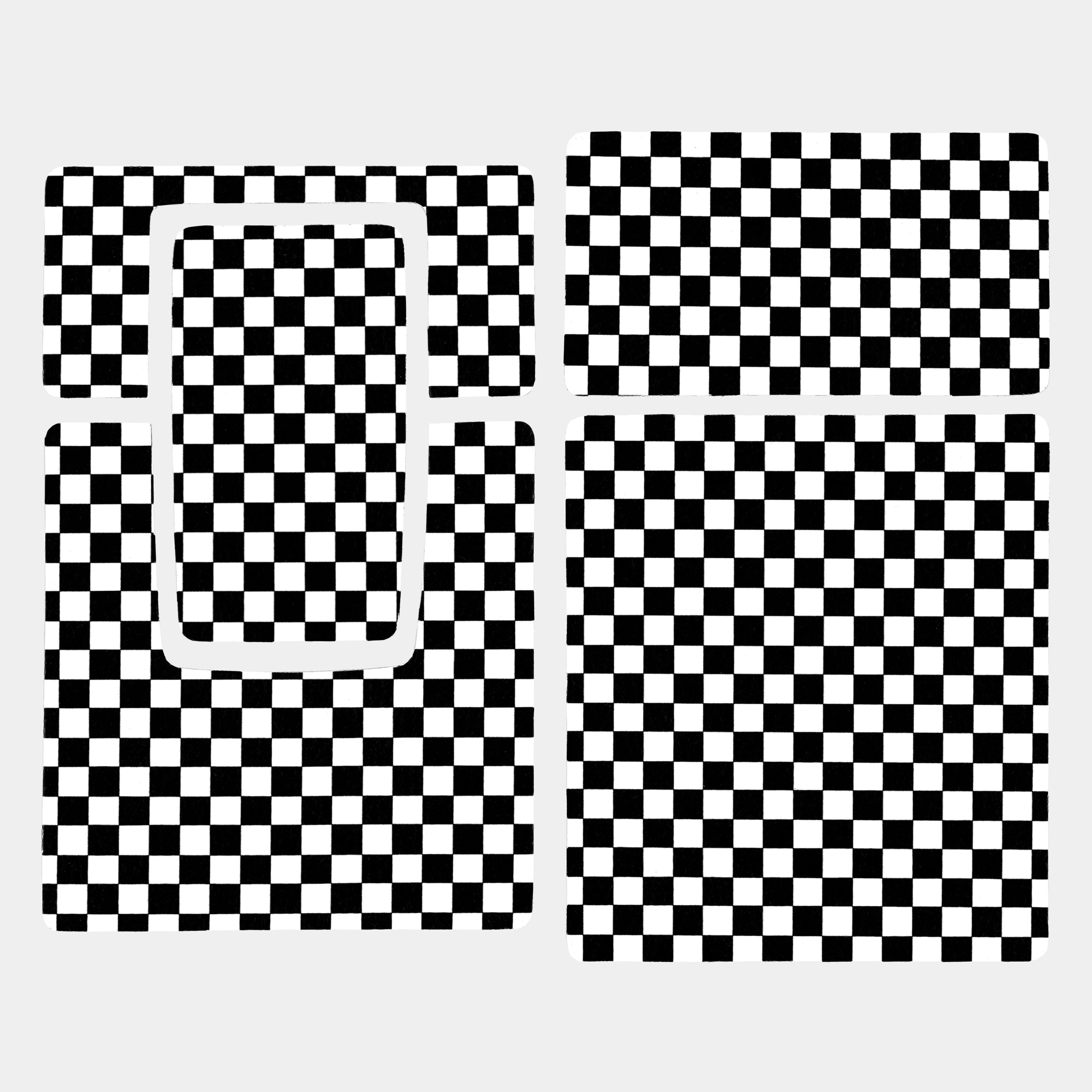 SX-70/SLR-680 Black & White Check Vegan Leather Camera Skins