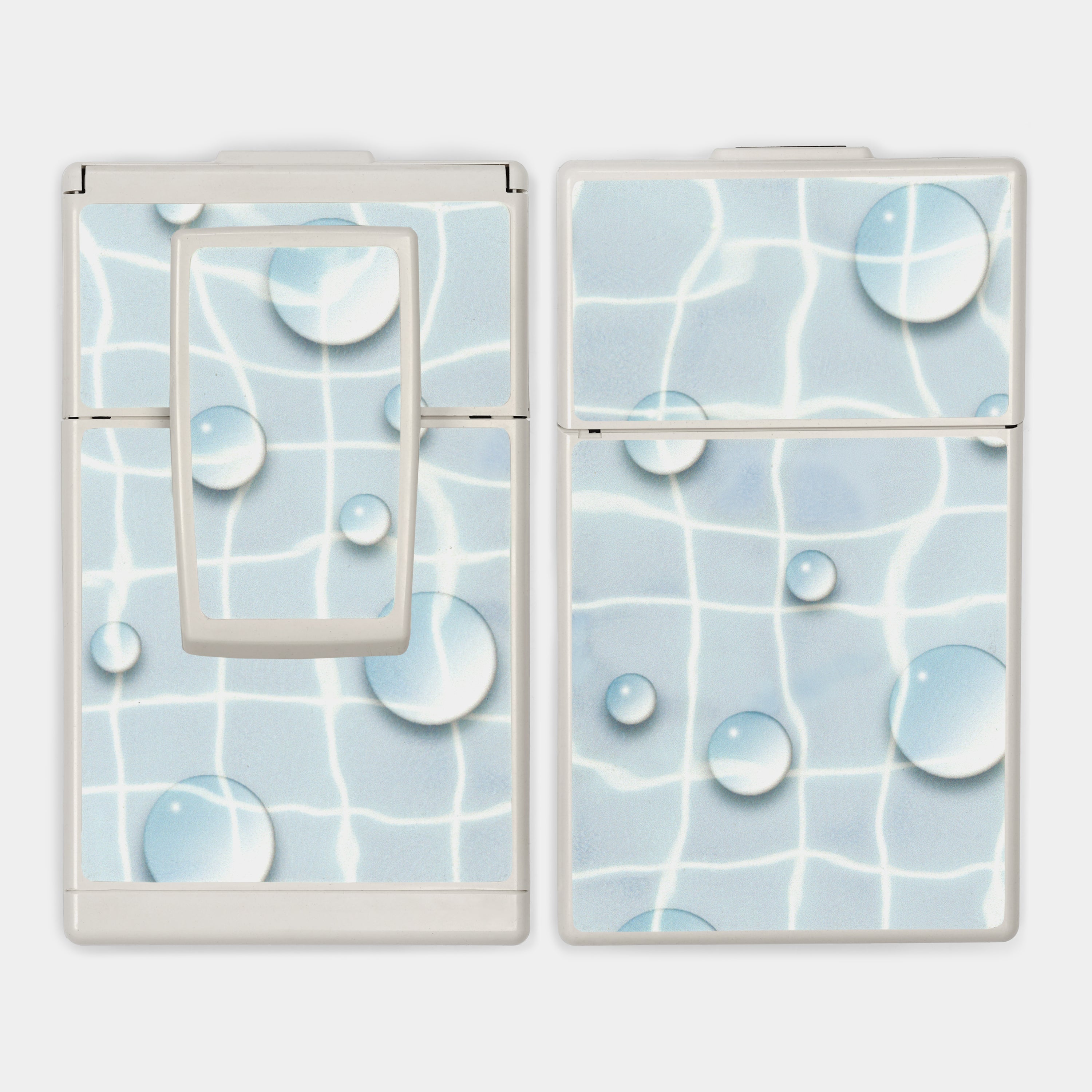 SX-70/SLR-680 Aquatic Grid Vegan Leather Camera Skins