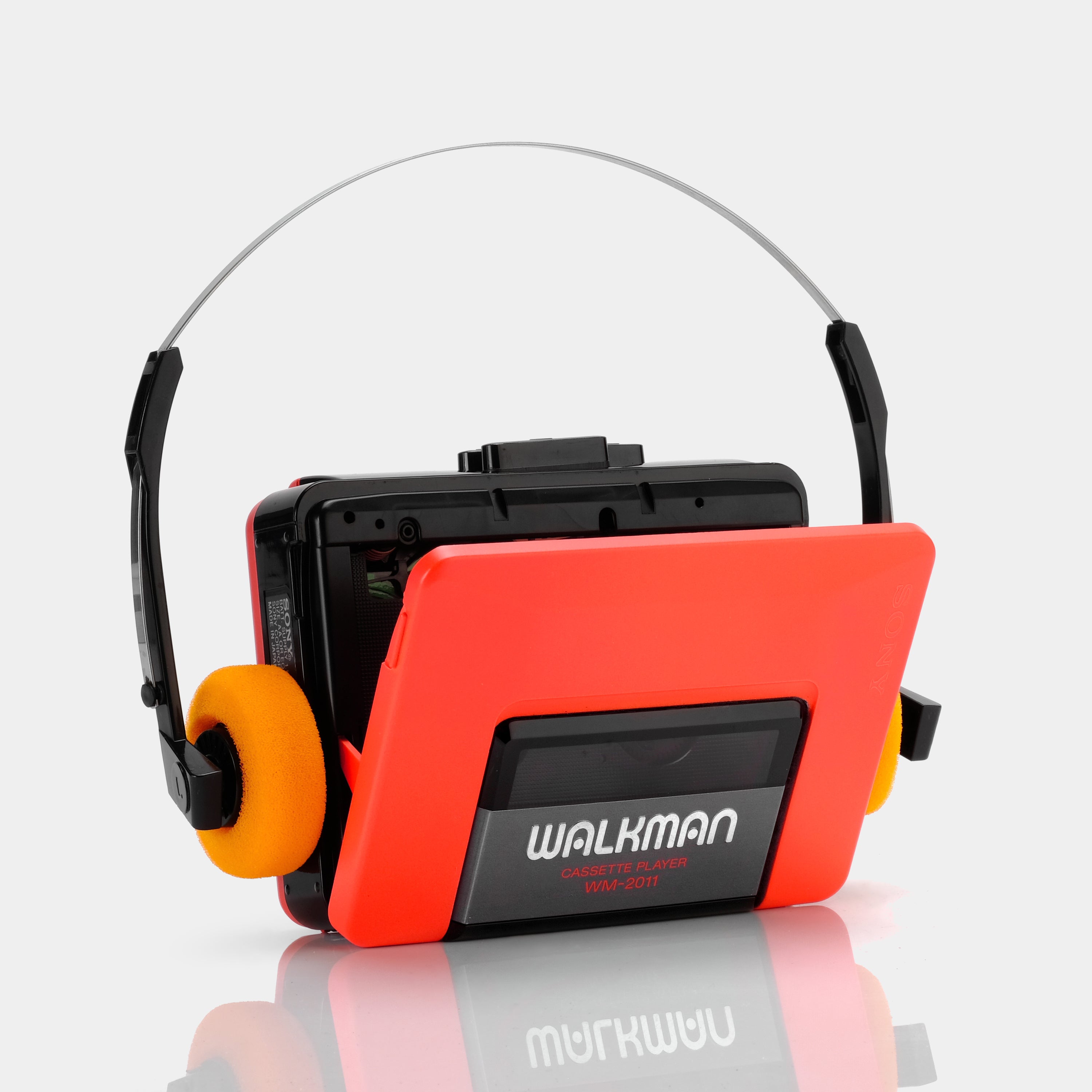 Sony Walkman WM-2011 Fluorescent Orange Portable Cassette Player