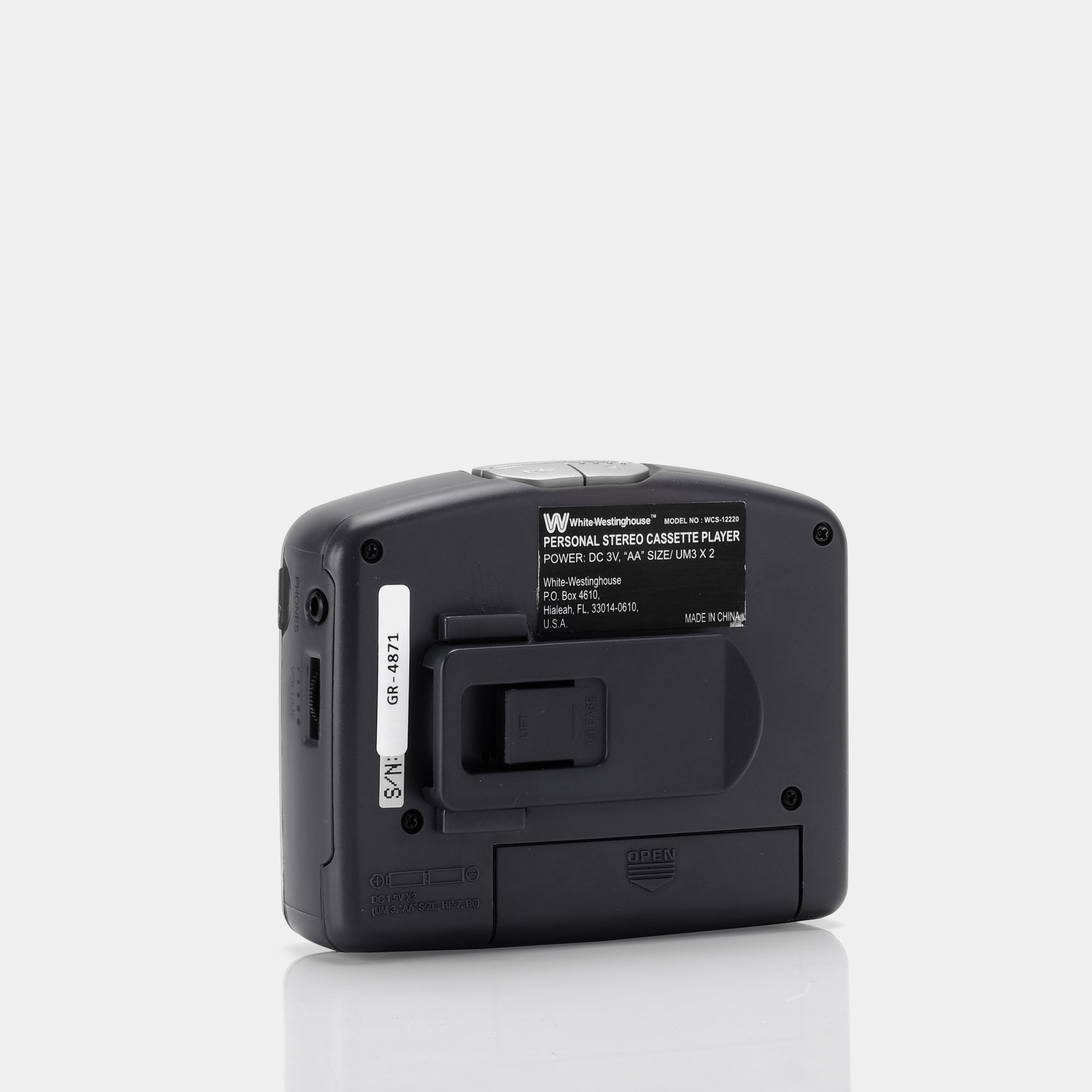 White-Westinghouse BBS Portable Cassette Player