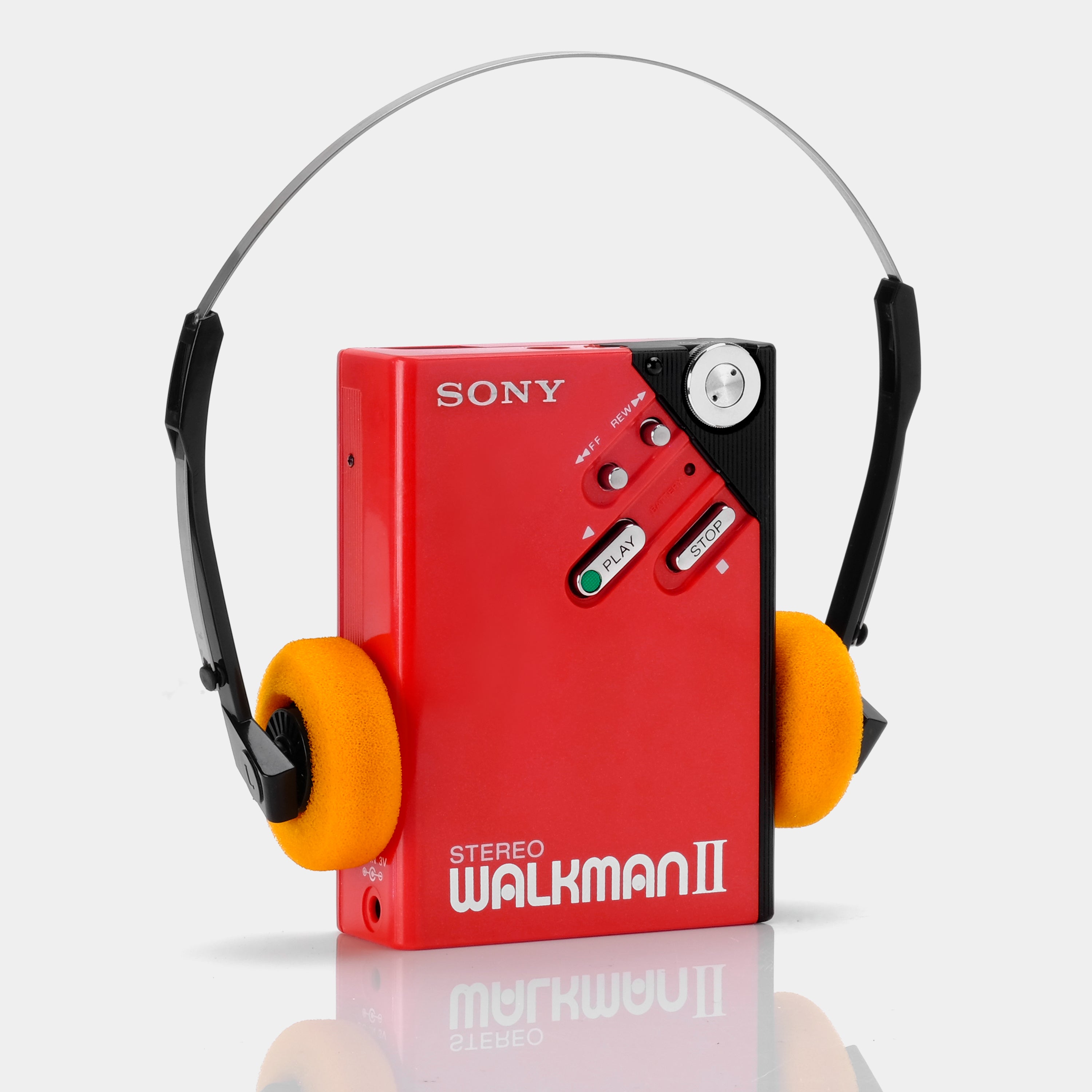 Sony Walkman II Red WM-2 Portable Cassette Player