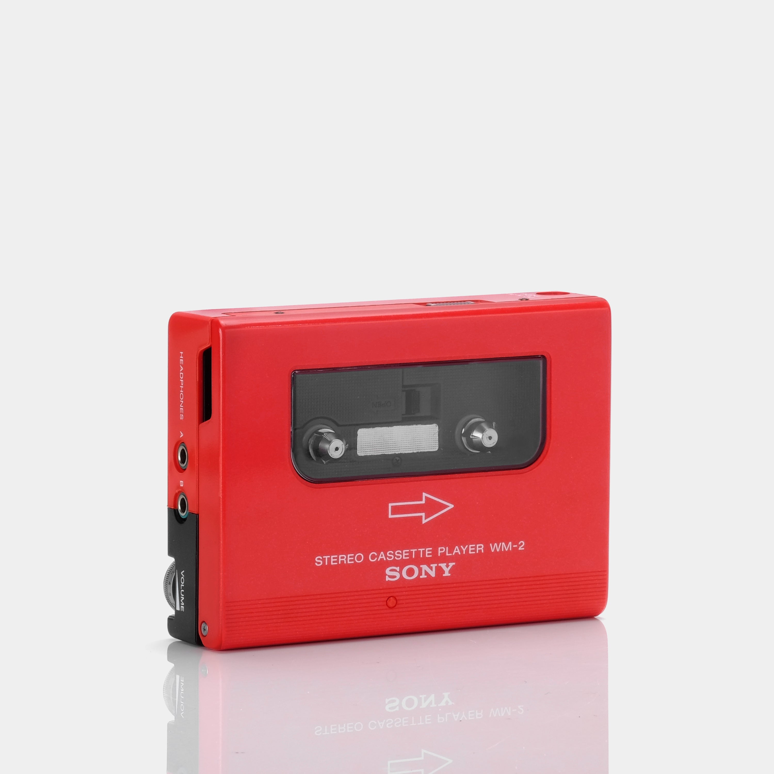 Sony Walkman II Red WM-2 Portable Cassette Player