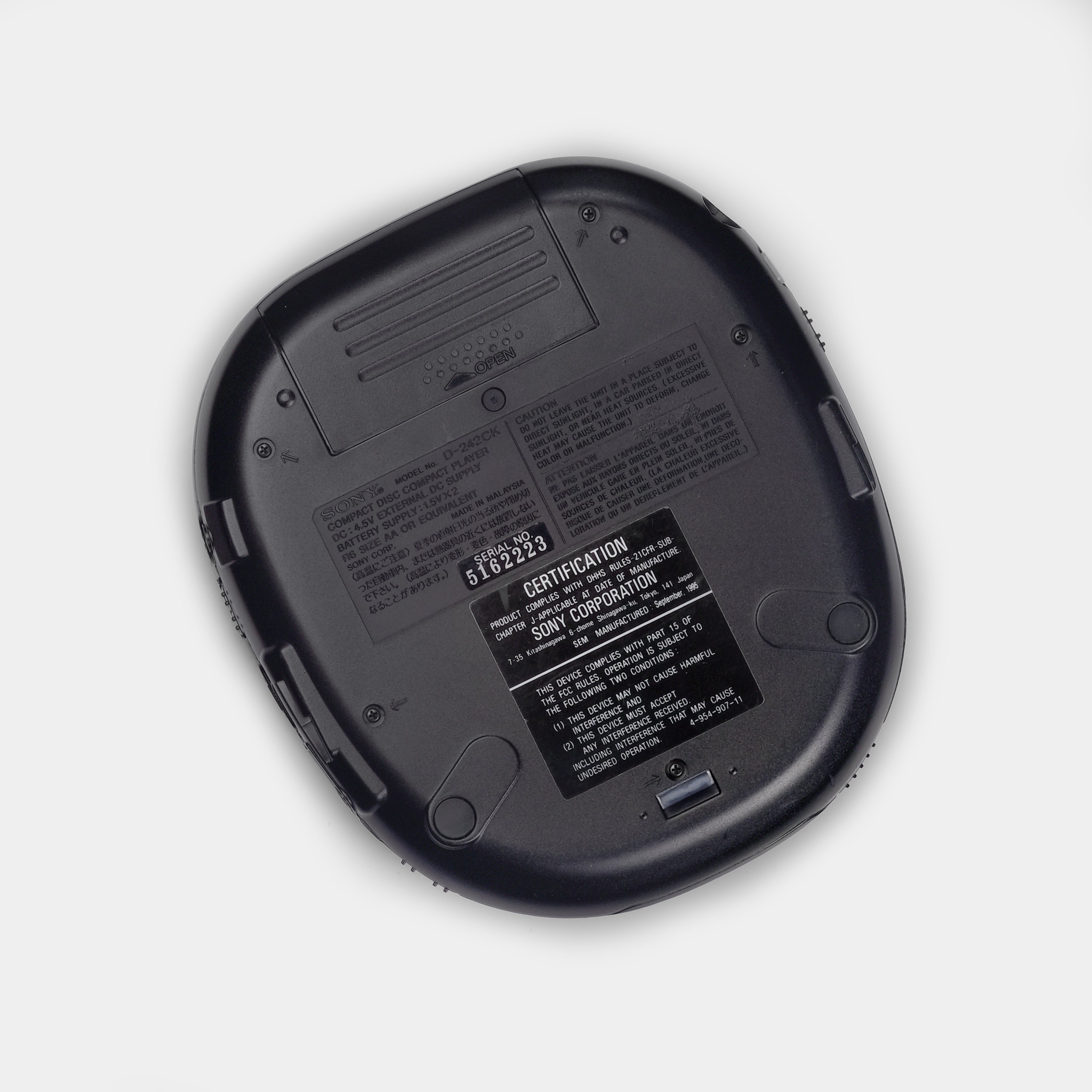 Sony Discman D-242CK Portable CD Player