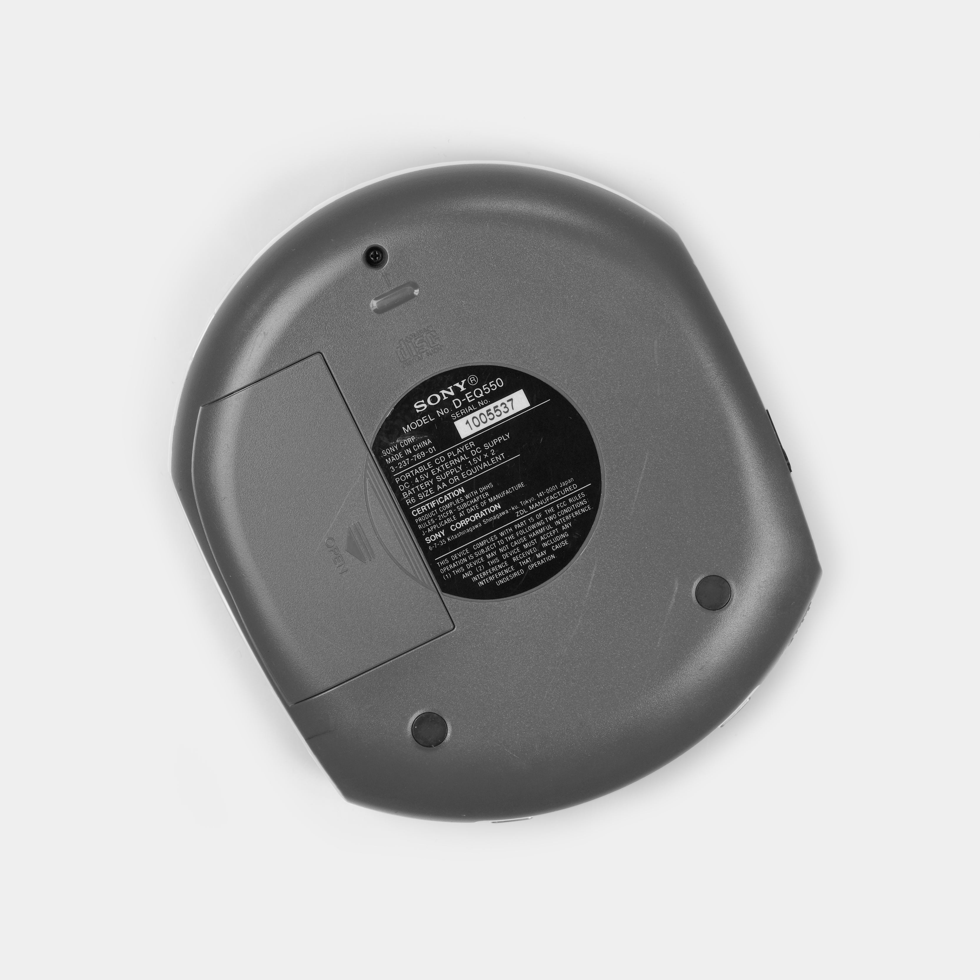 Sony D-EQ550 Portable CD Player