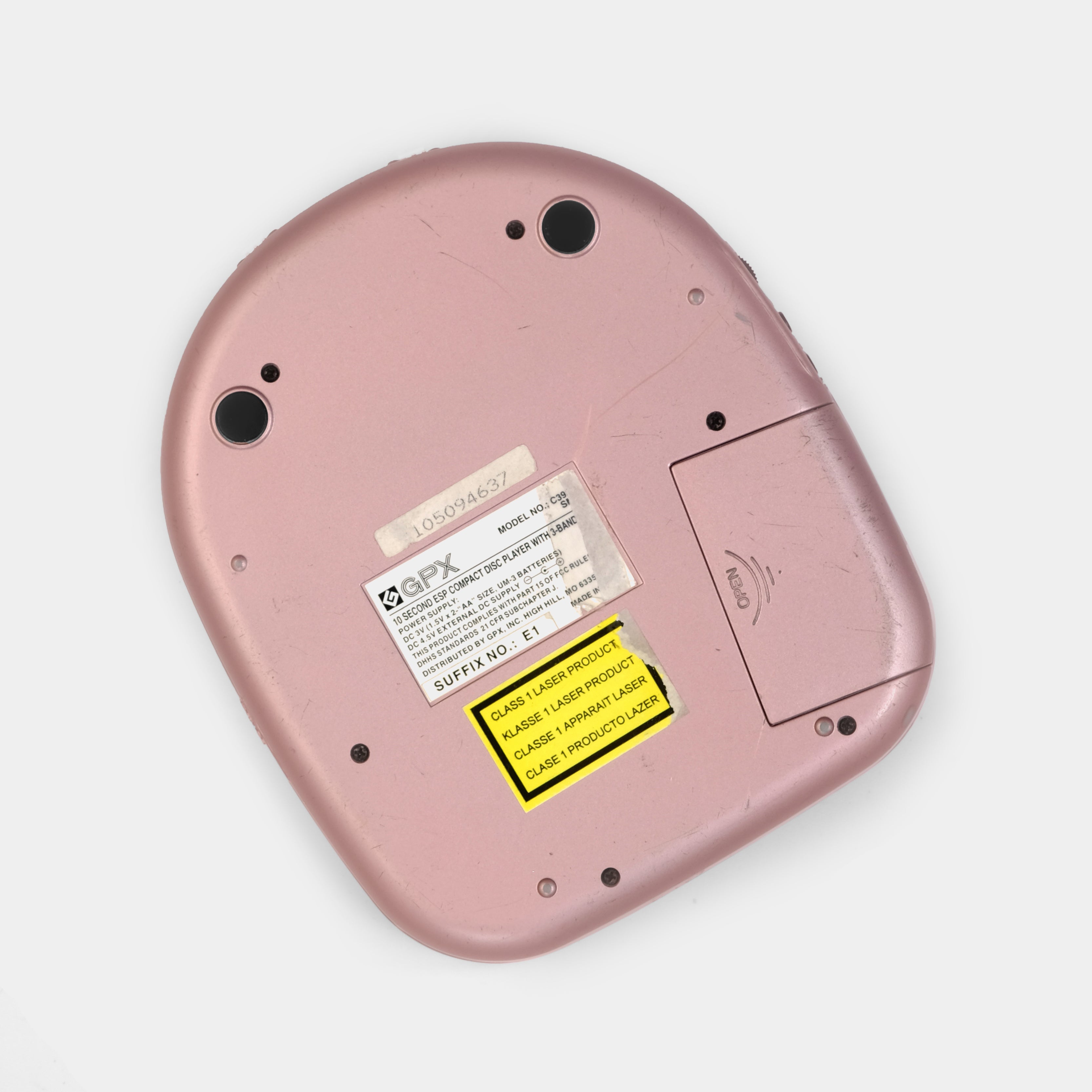 GPX C3930 Pink Portable CD Player