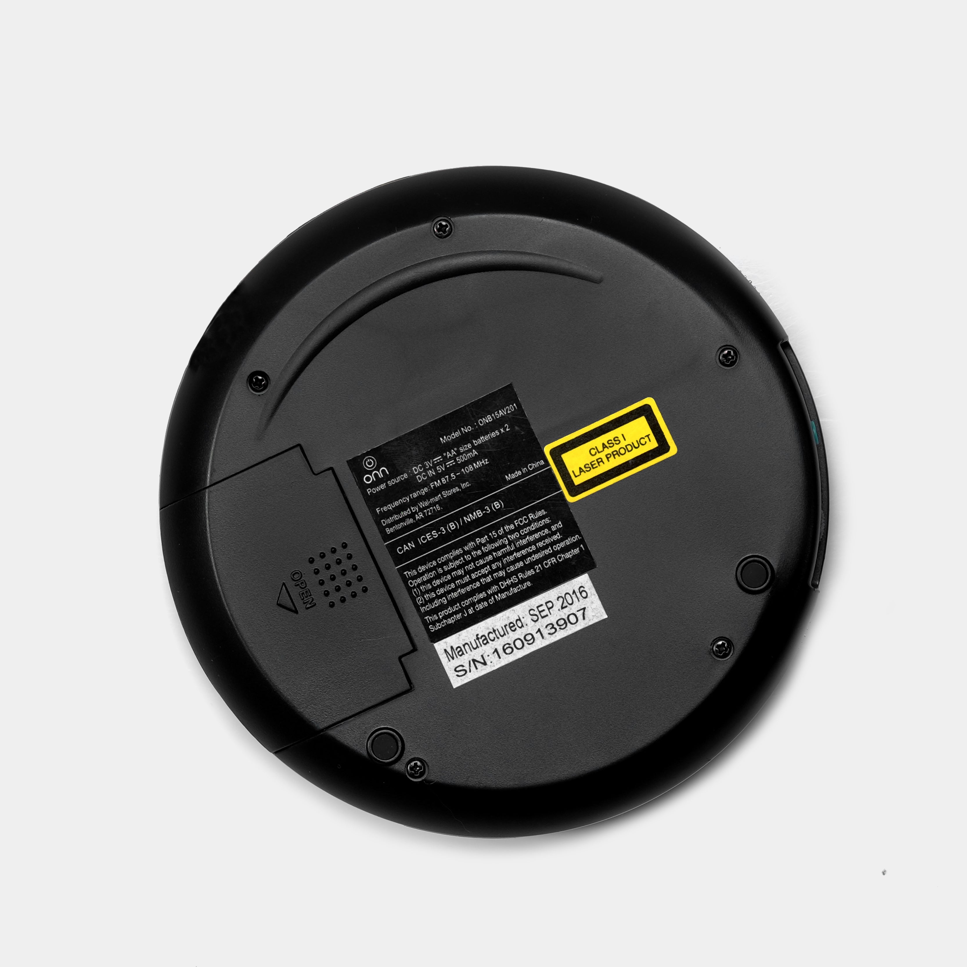 Onn ONB15AV201 Portable CD Player