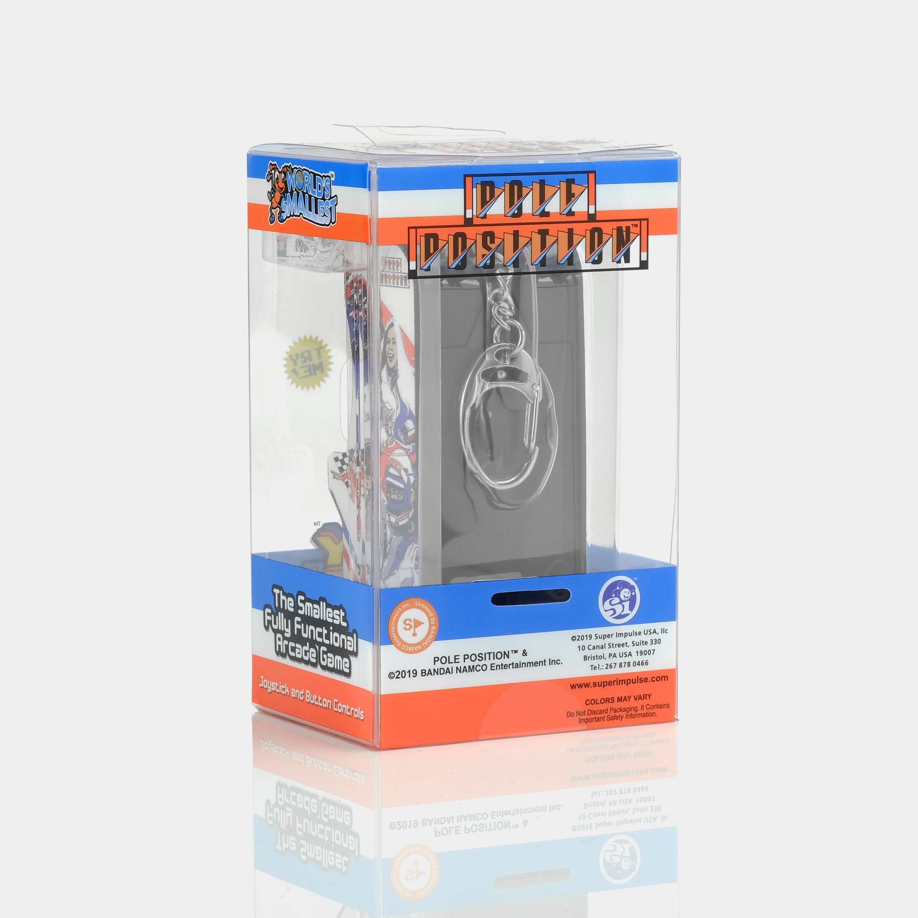 Tiny Arcade Pole Position Game Keychain