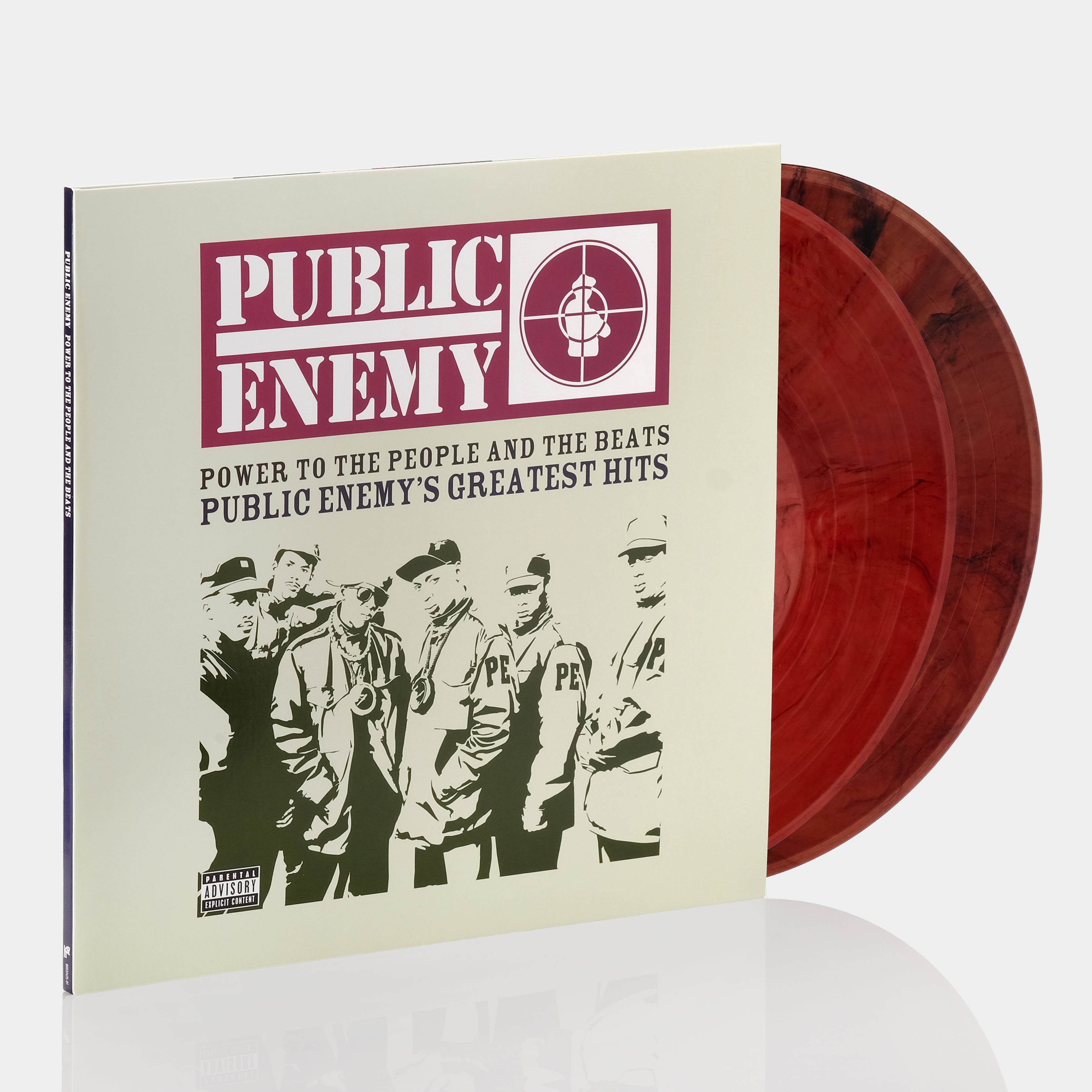 Public Enemy - POWER TO THE PEOPLE AND THE BEATS: Public Enemy's Greatest Hits 2xLP Blood Red w/ Black Smoke Vinyl Record