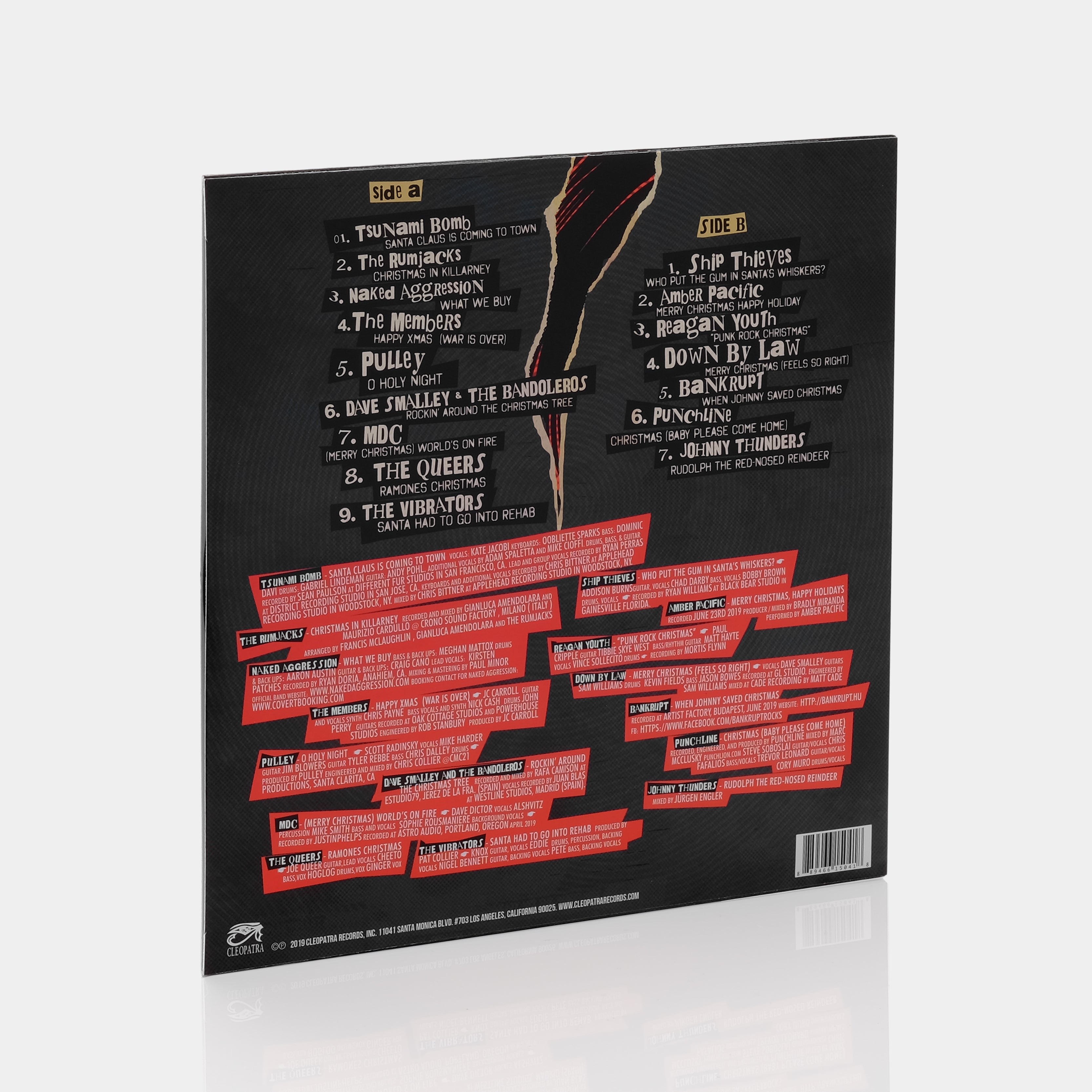 Punk Rock Christmas Vol. 2 LP Green Vinyl Record