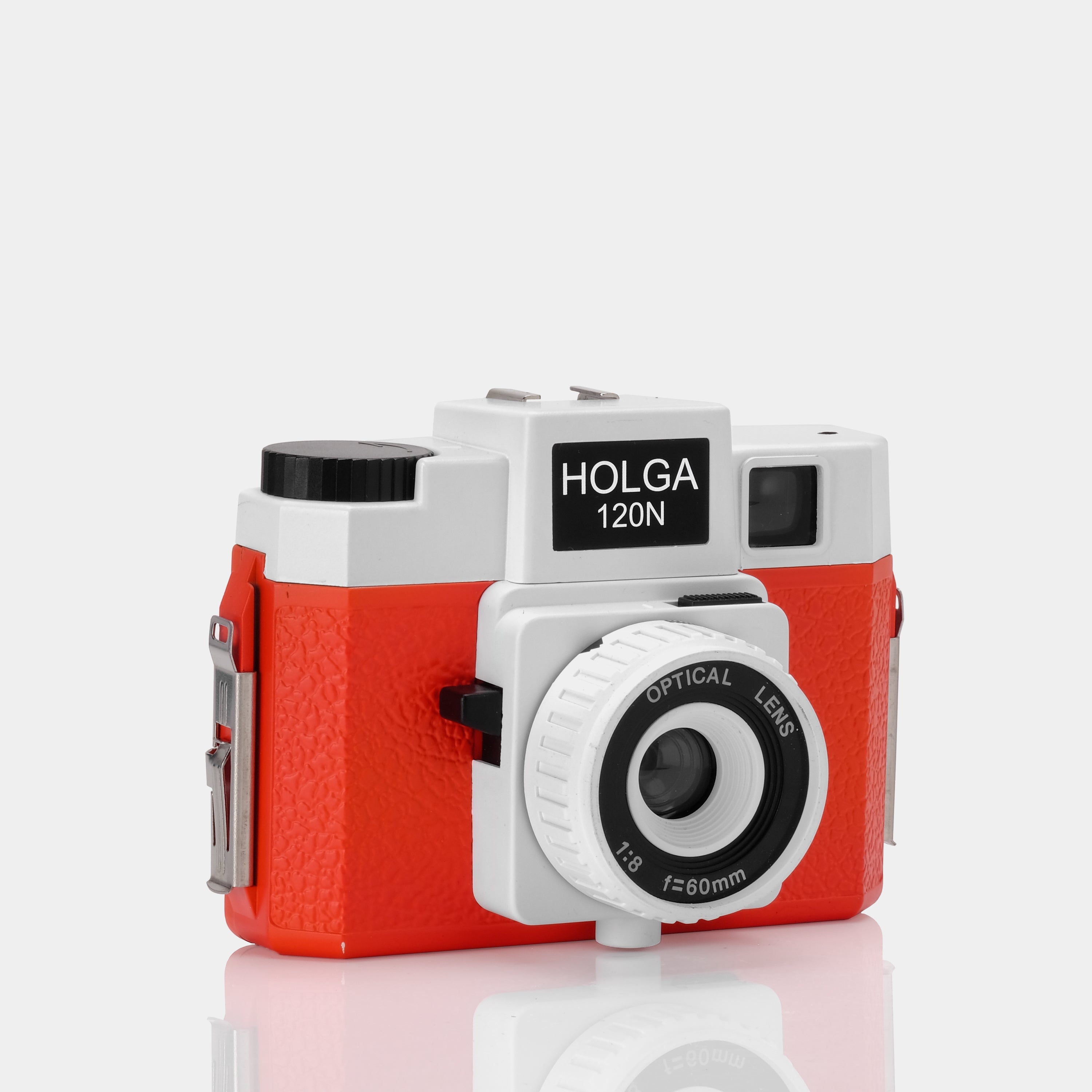 Holga 120N White and Red 120 Film Camera