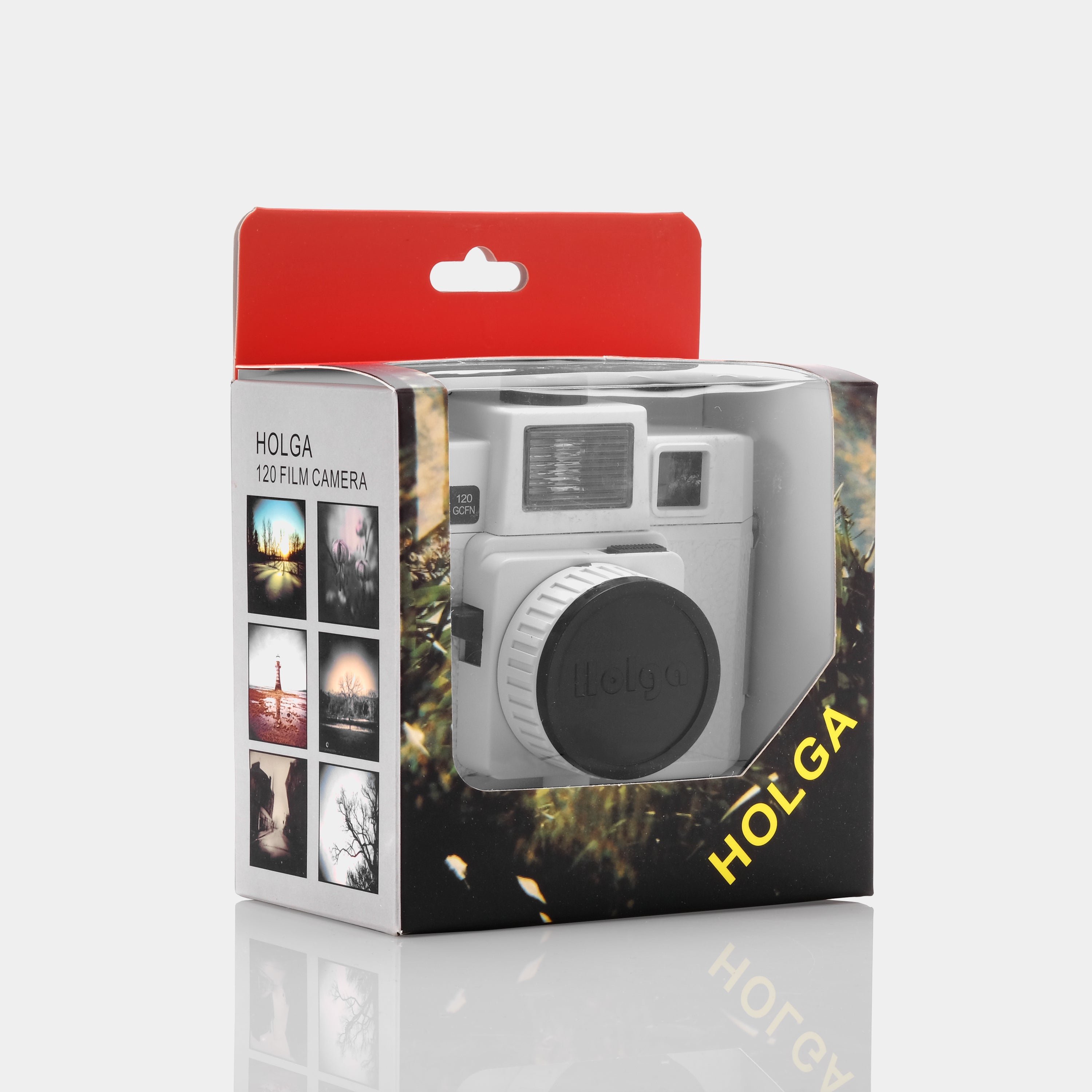 Holga 120 GCFN White 120 Film Camera with Flash