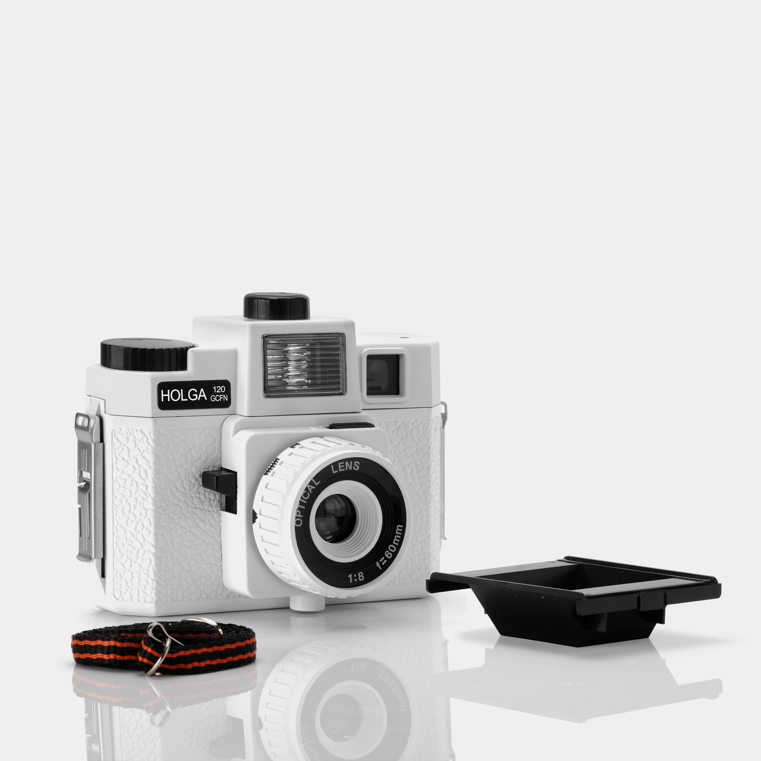 Holga 120 GCFN White 120 Film Camera with Flash