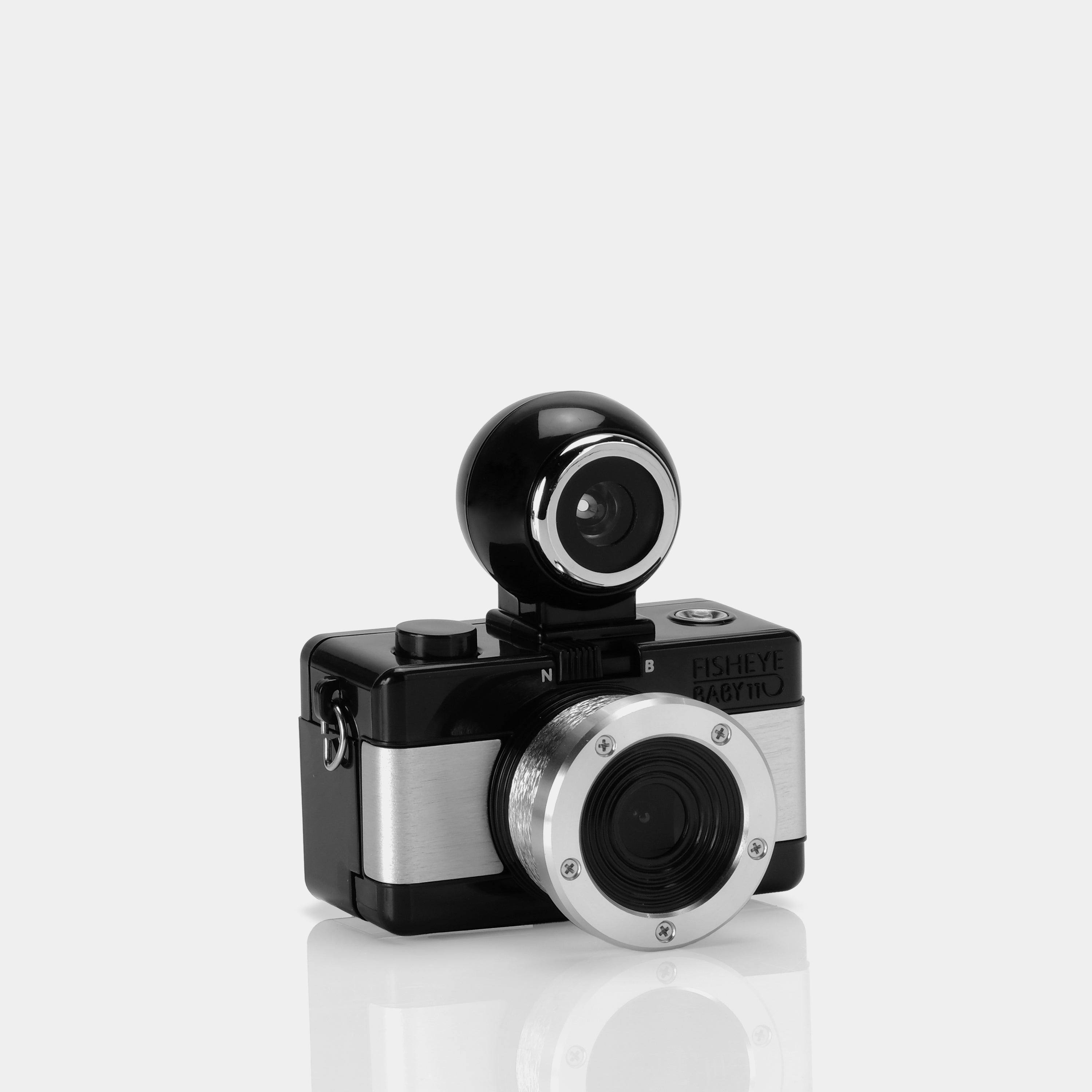 Lomography Fisheye Baby 110 Format (Black Metal Edition) Film Camera