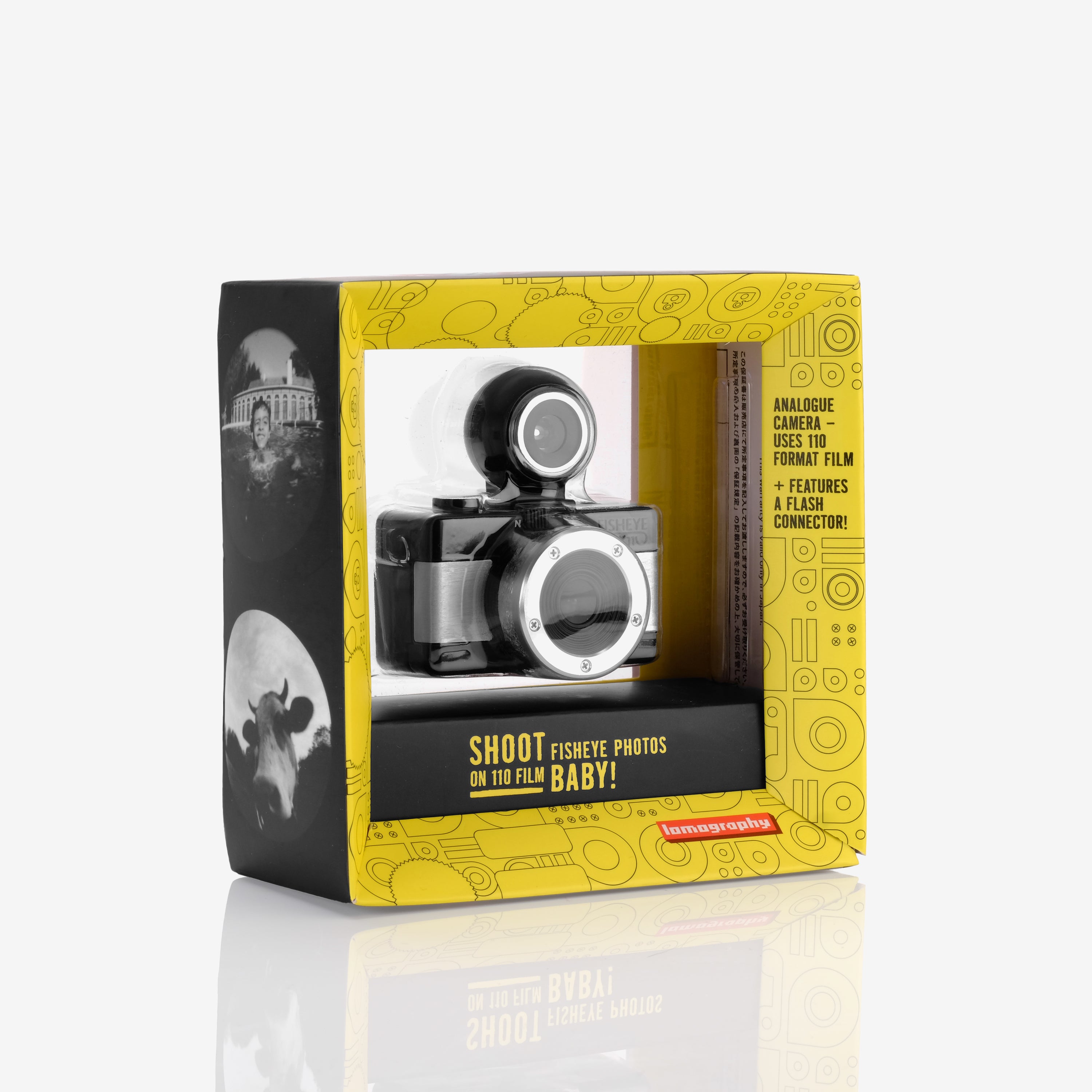 Lomography Fisheye Baby 110 Format (Black Metal Edition) Film Camera