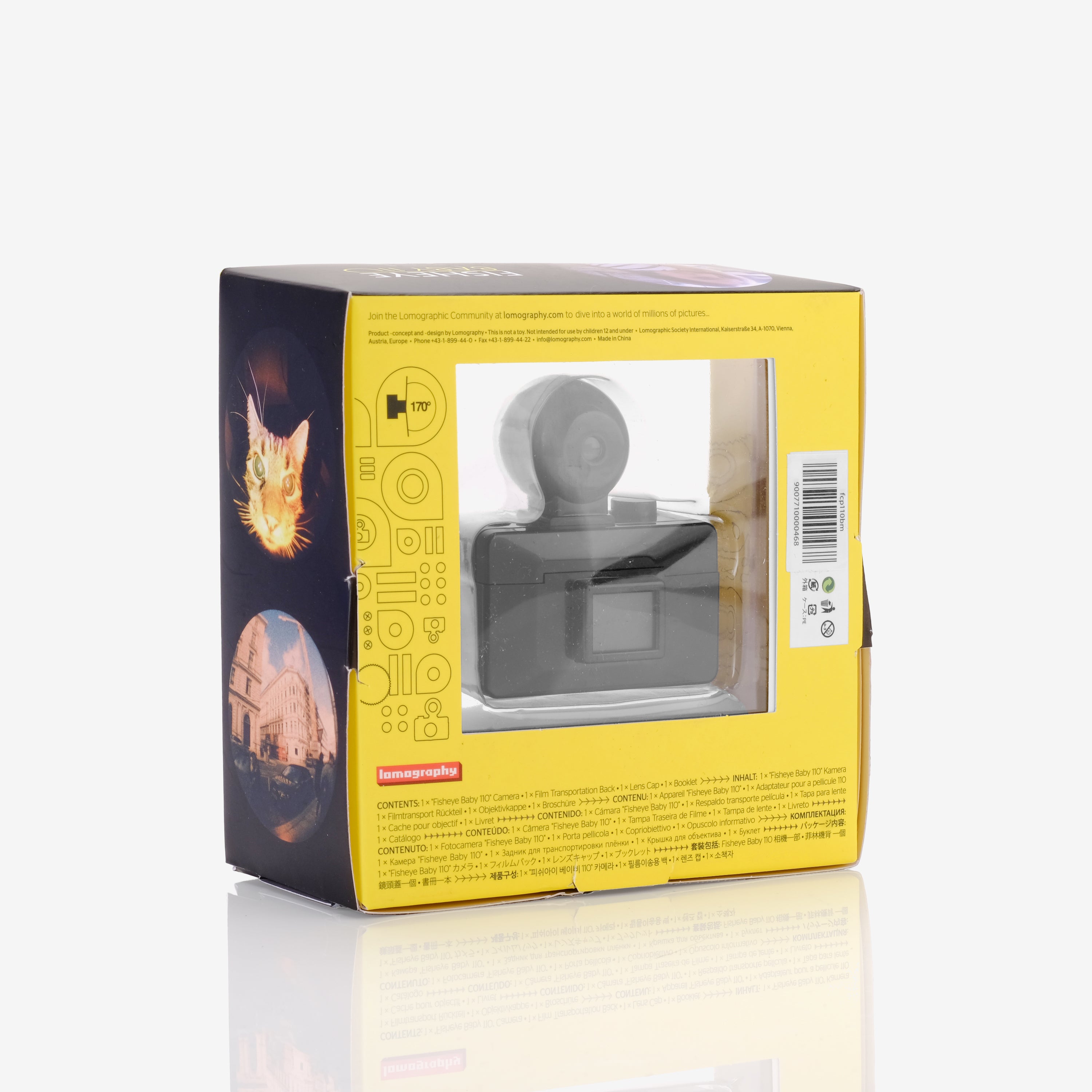 Lomography Fisheye Baby 110 Format (Black Metal Edition) Film Camera