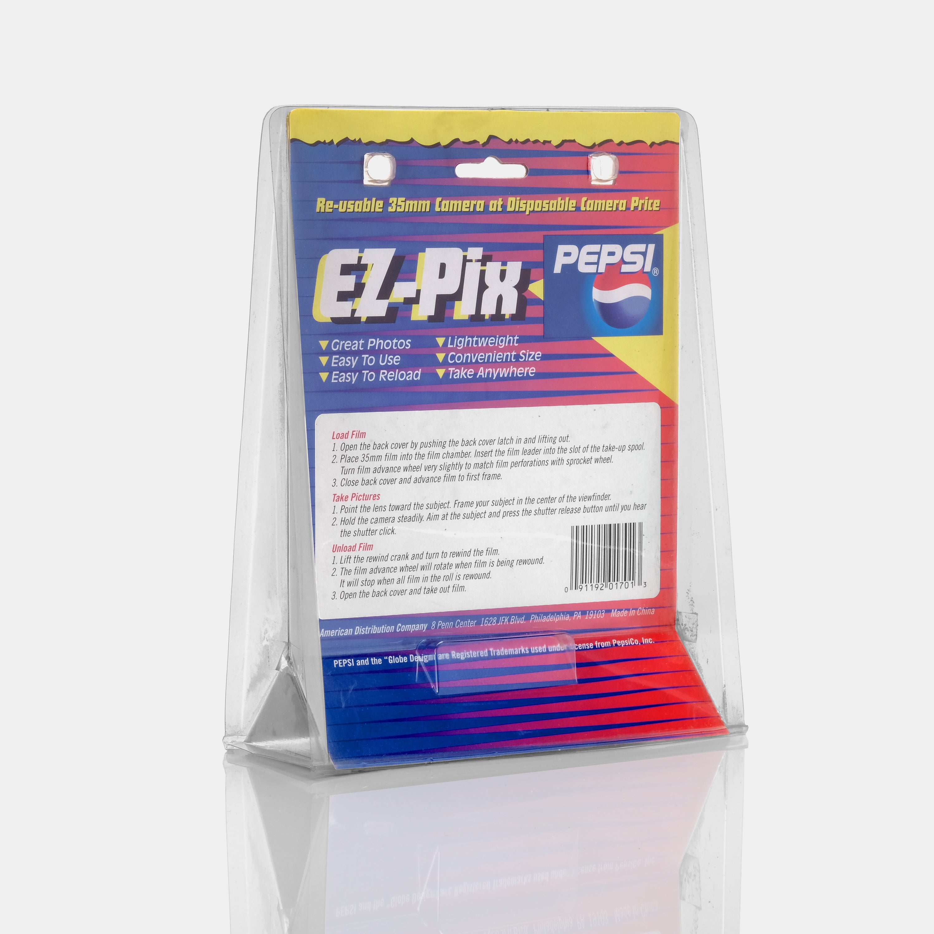 EZ-Pix Pepsi 35mm Point and Shoot Film Camera (New Old Stock)