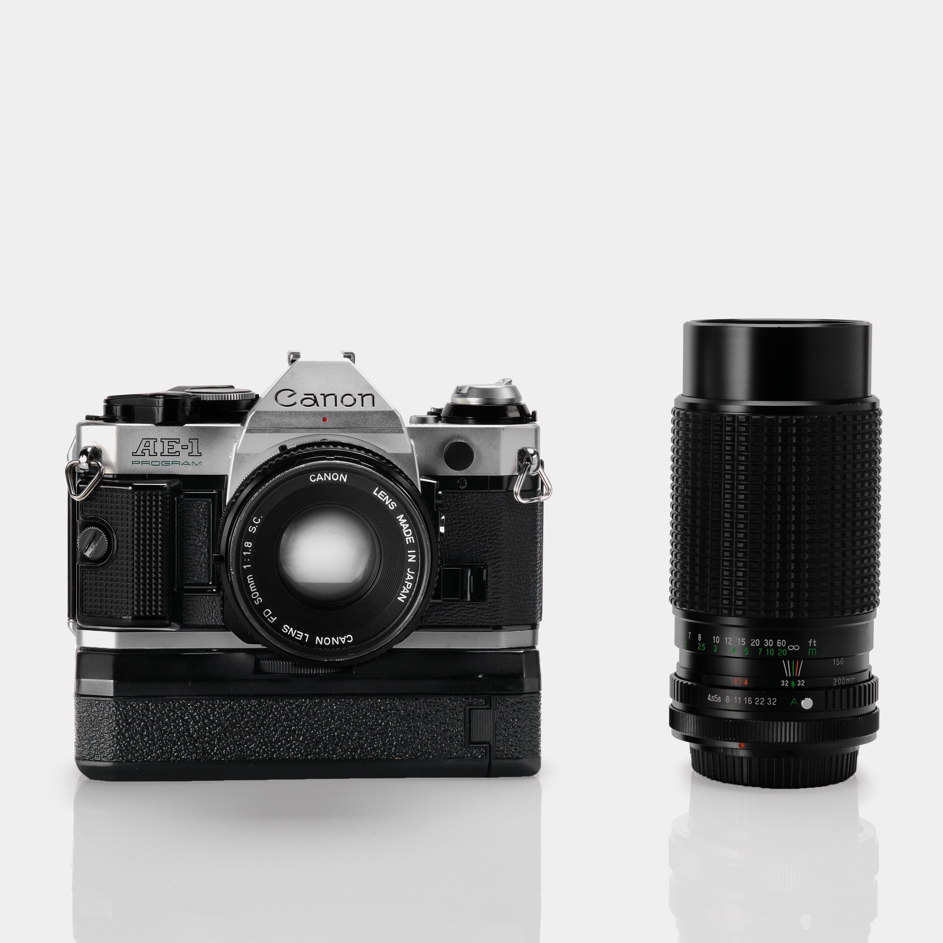 Canon AE-1 Program SLR 35mm Film Camera ("Action Kit")