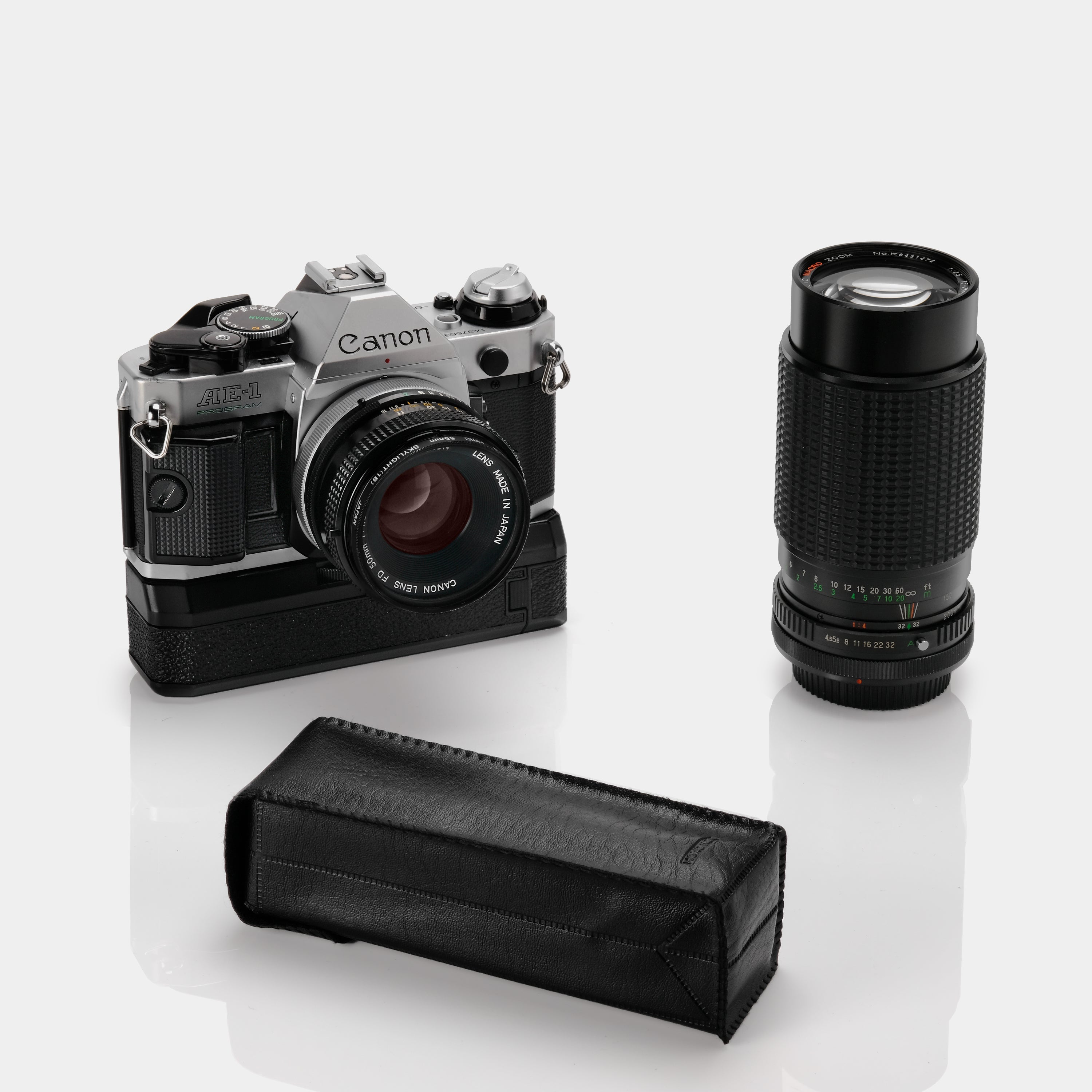 Canon AE-1 Program SLR 35mm Film Camera ("Action Kit")