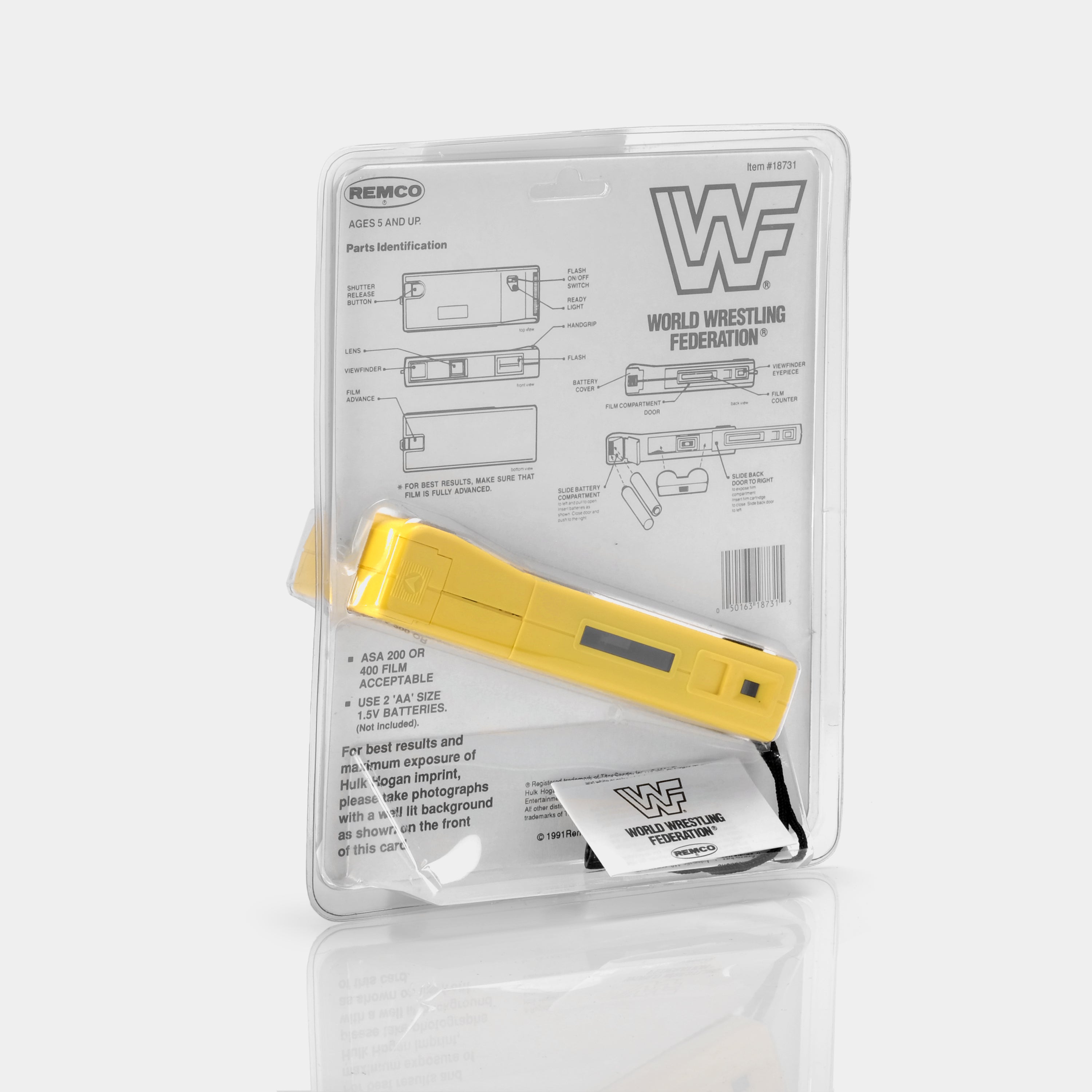 Hulk Hogan WWF 110 Film Camera (New Old Stock)