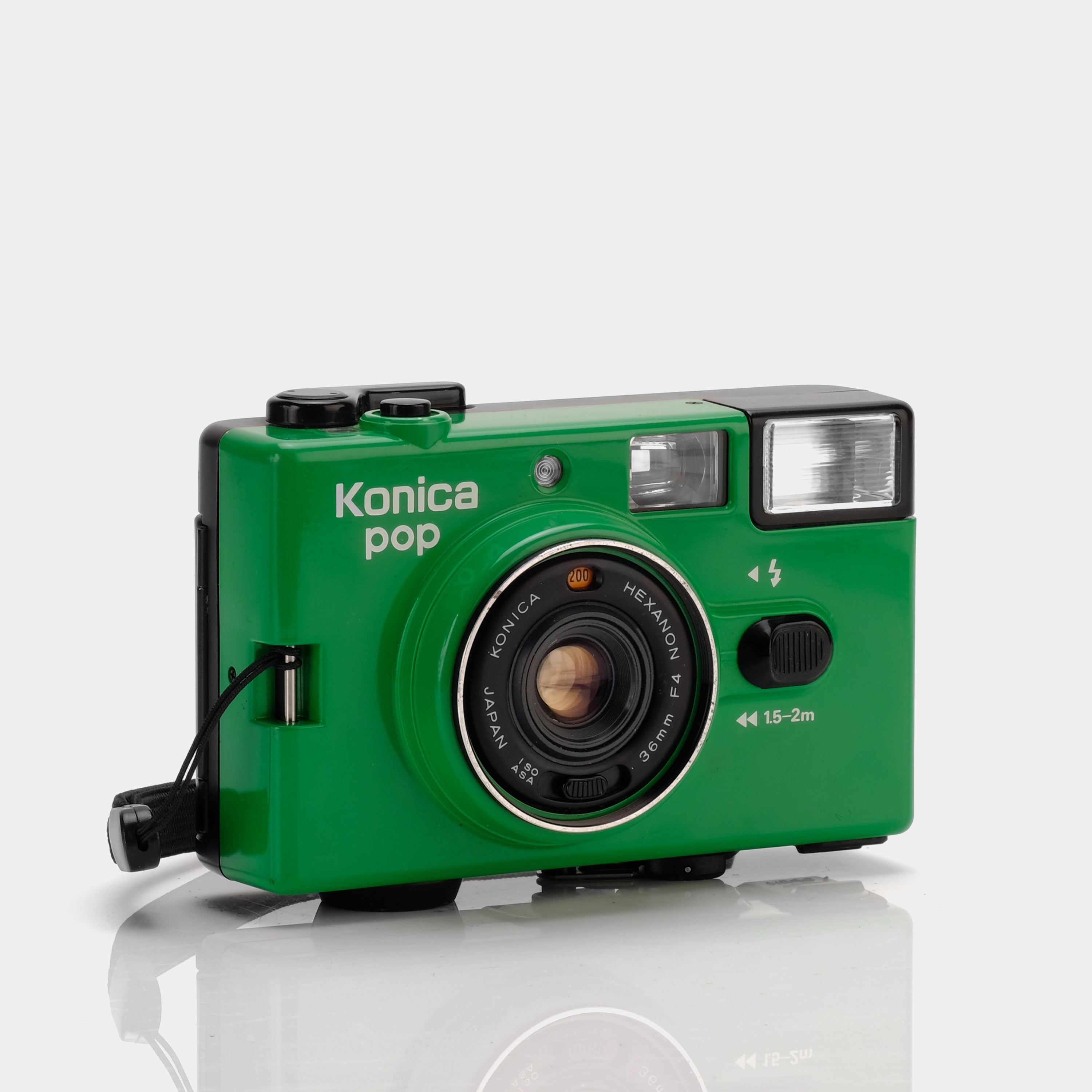 Konica POP Green 35mm Point And Shoot Film Camera