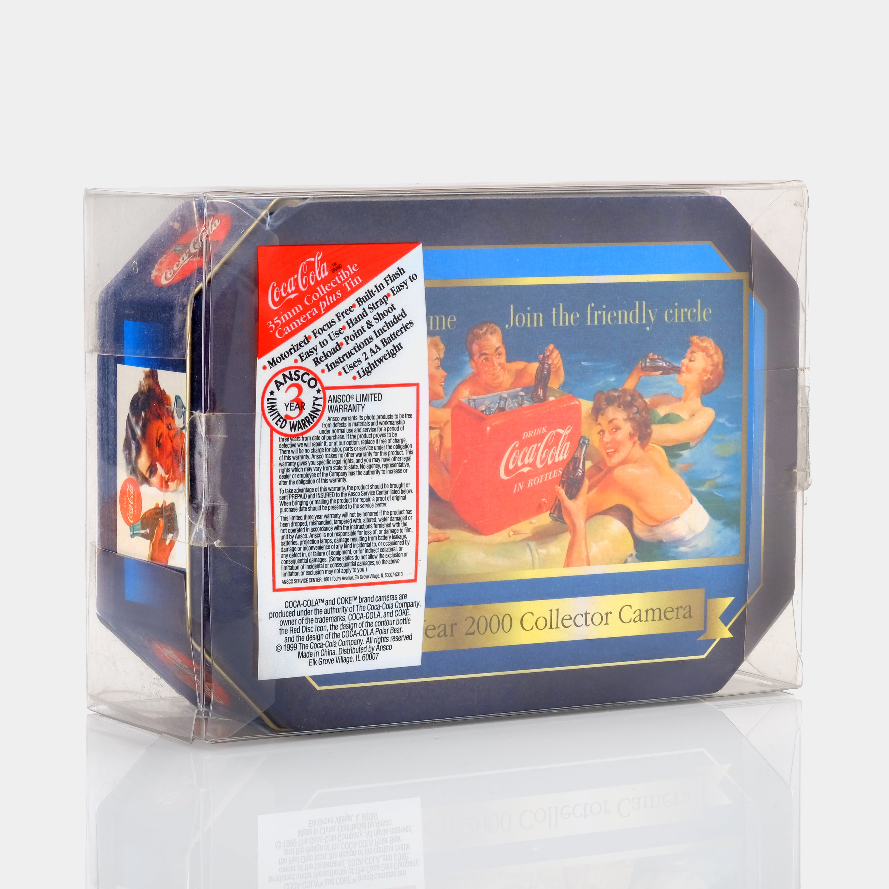 Coca-Cola Polar Bear 35mm Film Camera with Blue Tin (New Old Stock)