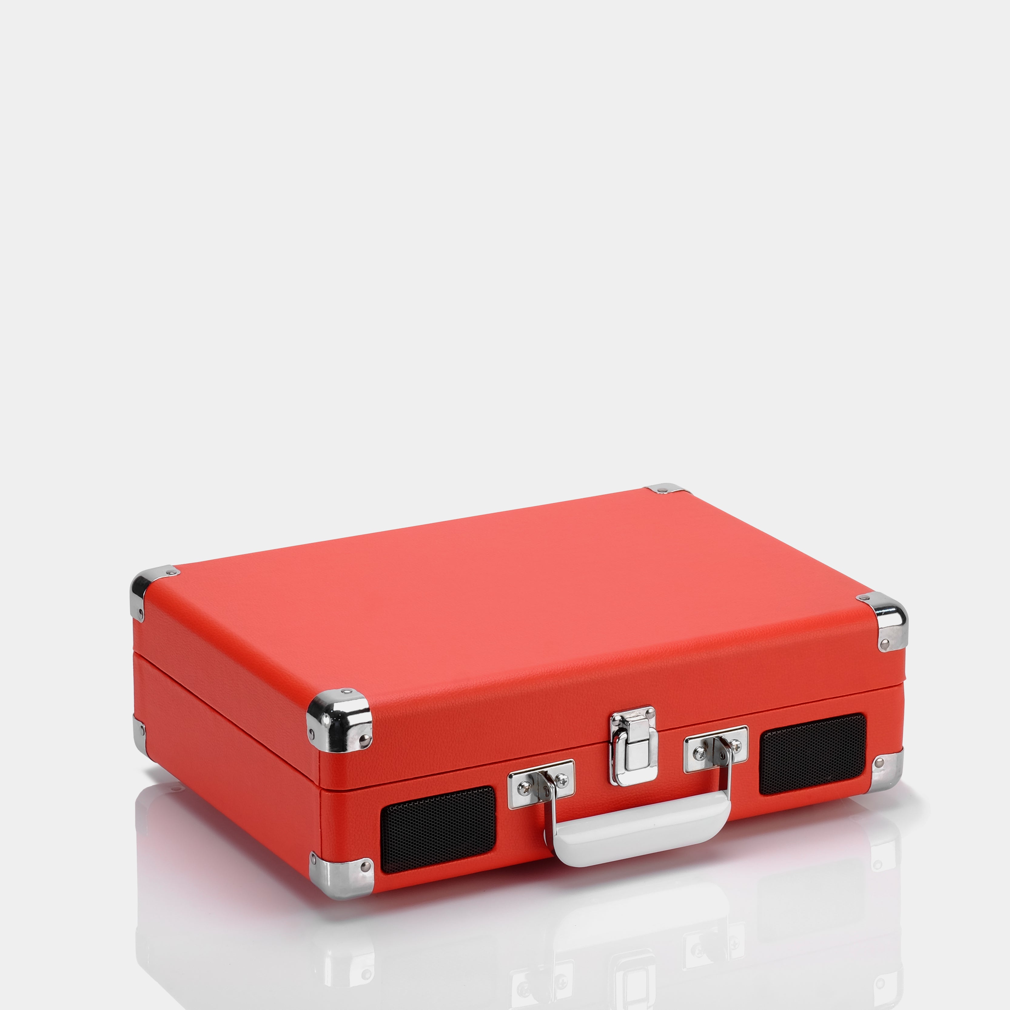 Crosley Cruiser Deluxe Red Portable Turntable with Bluetooth