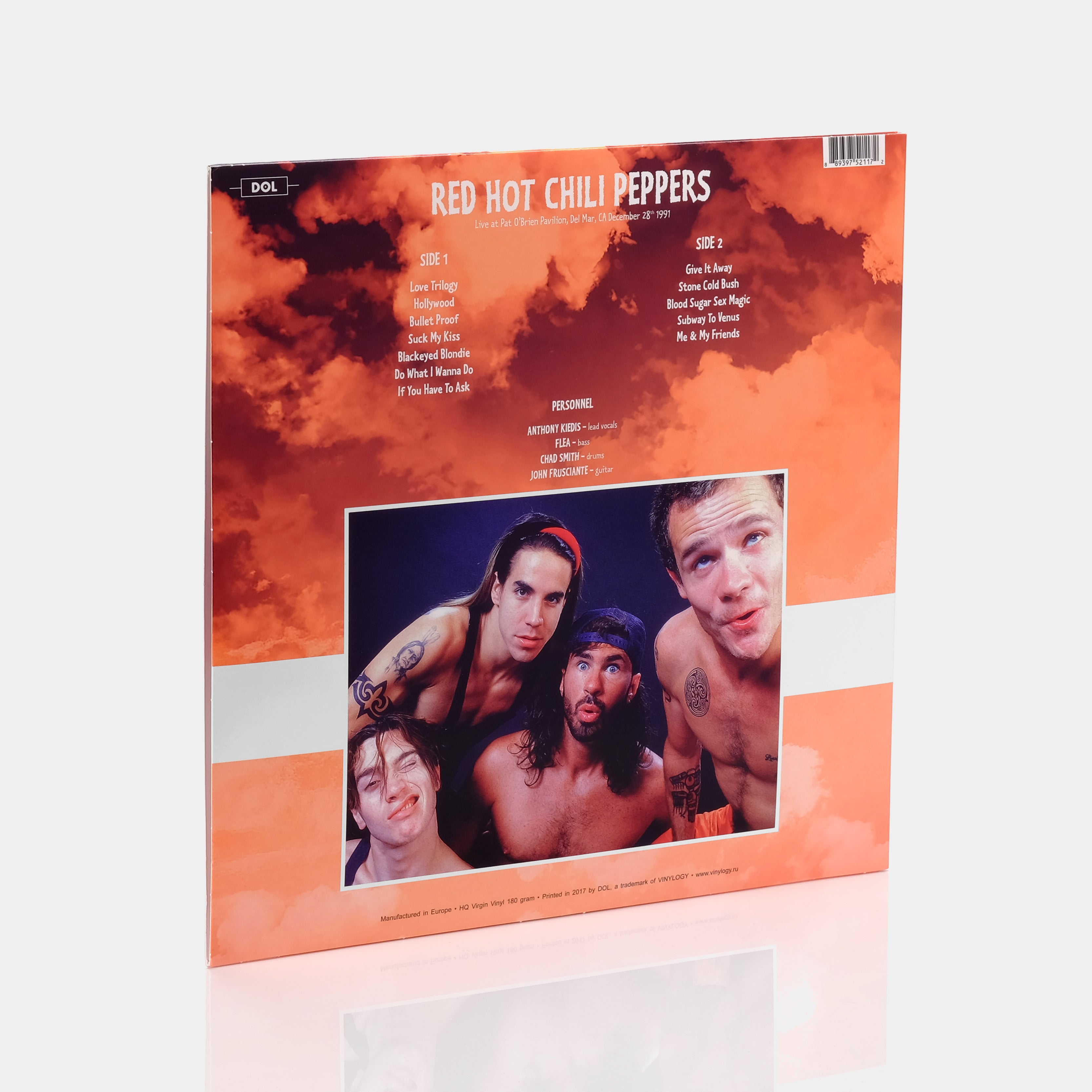 Red Hot Chili Peppers - Live At Pat O'Brien Pavilion, Del Mar, CA December 28th 1991 LP Red Vinyl Record