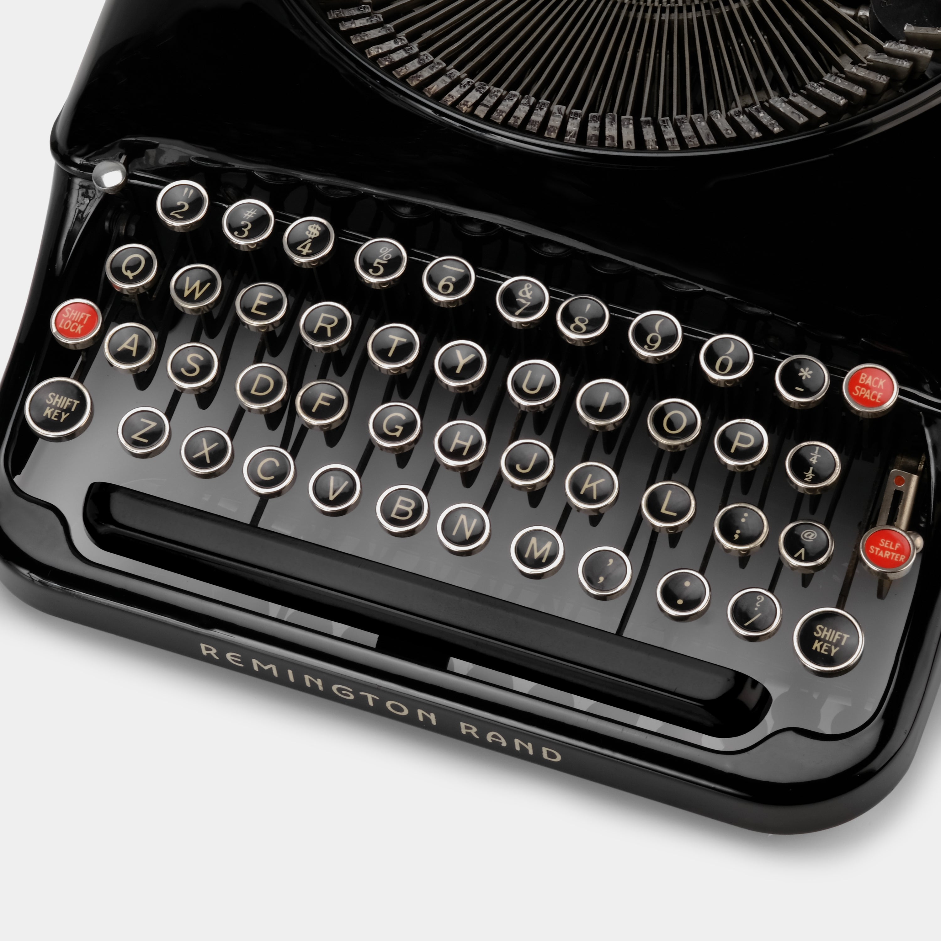 Remington Rand 5 Black Manual Typewriter and Case