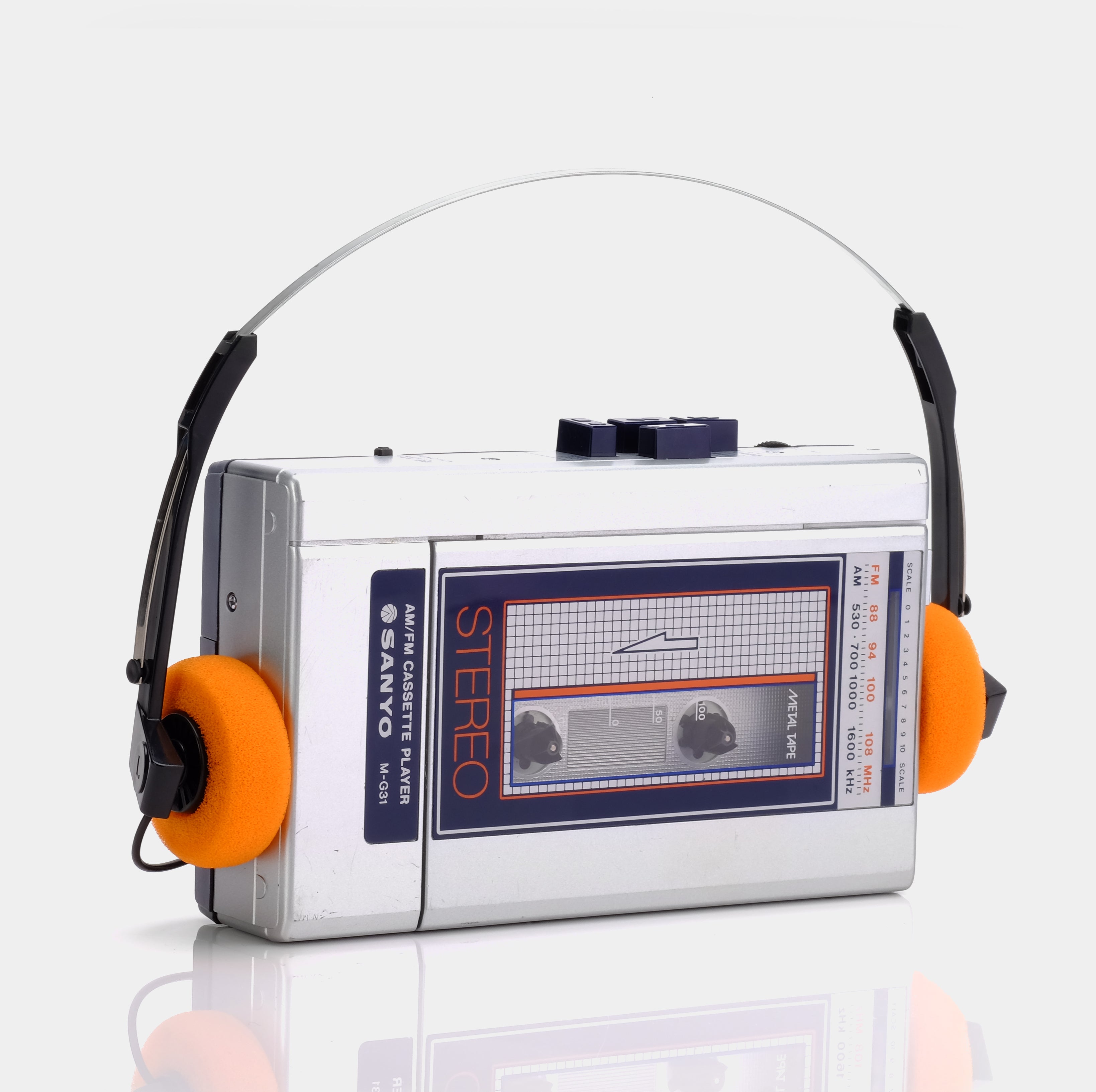 Sanyo Stereo M-G31 AM/FM Portable Cassette Player