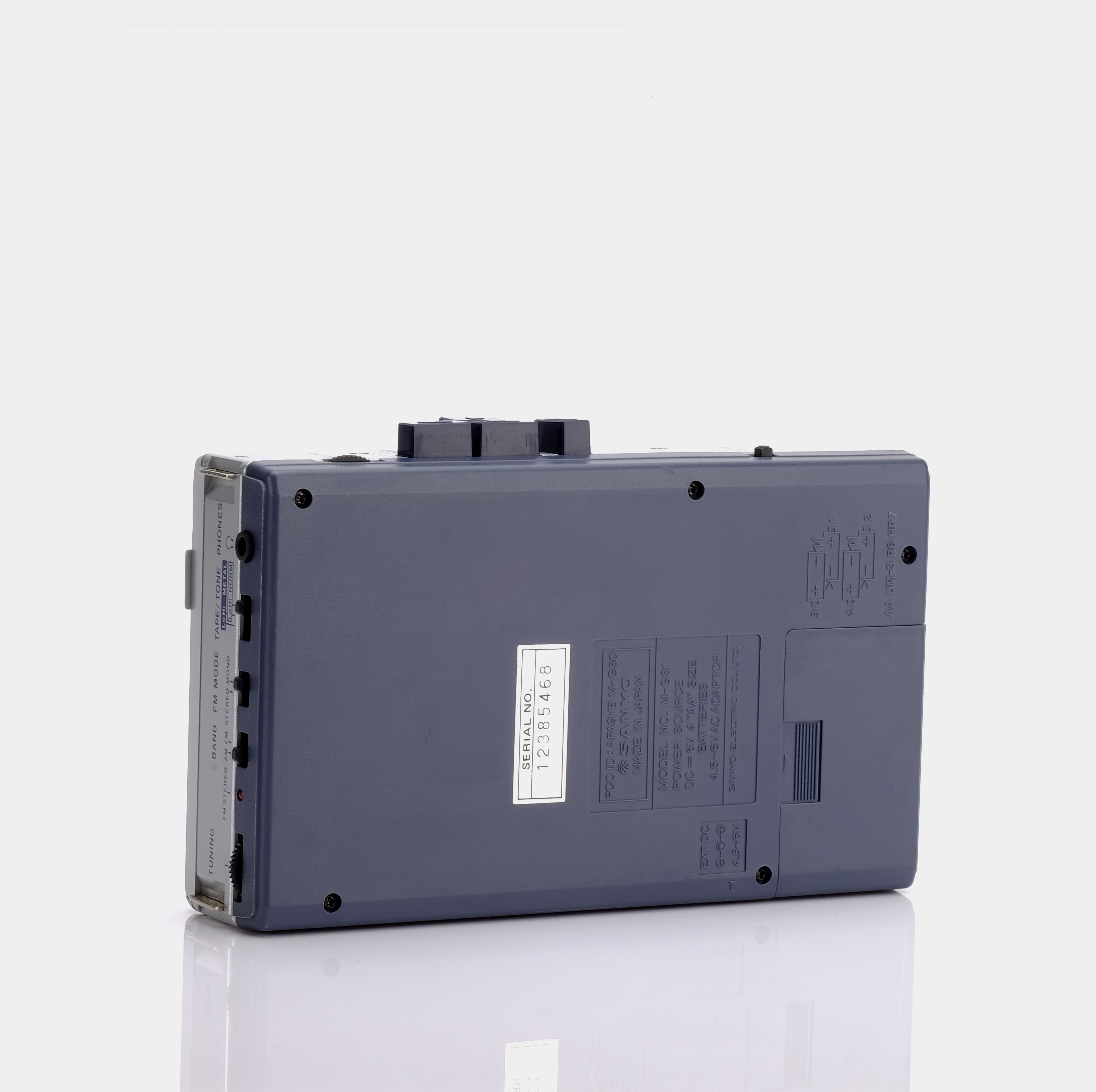 Sanyo Stereo M-G31 AM/FM Portable Cassette Player