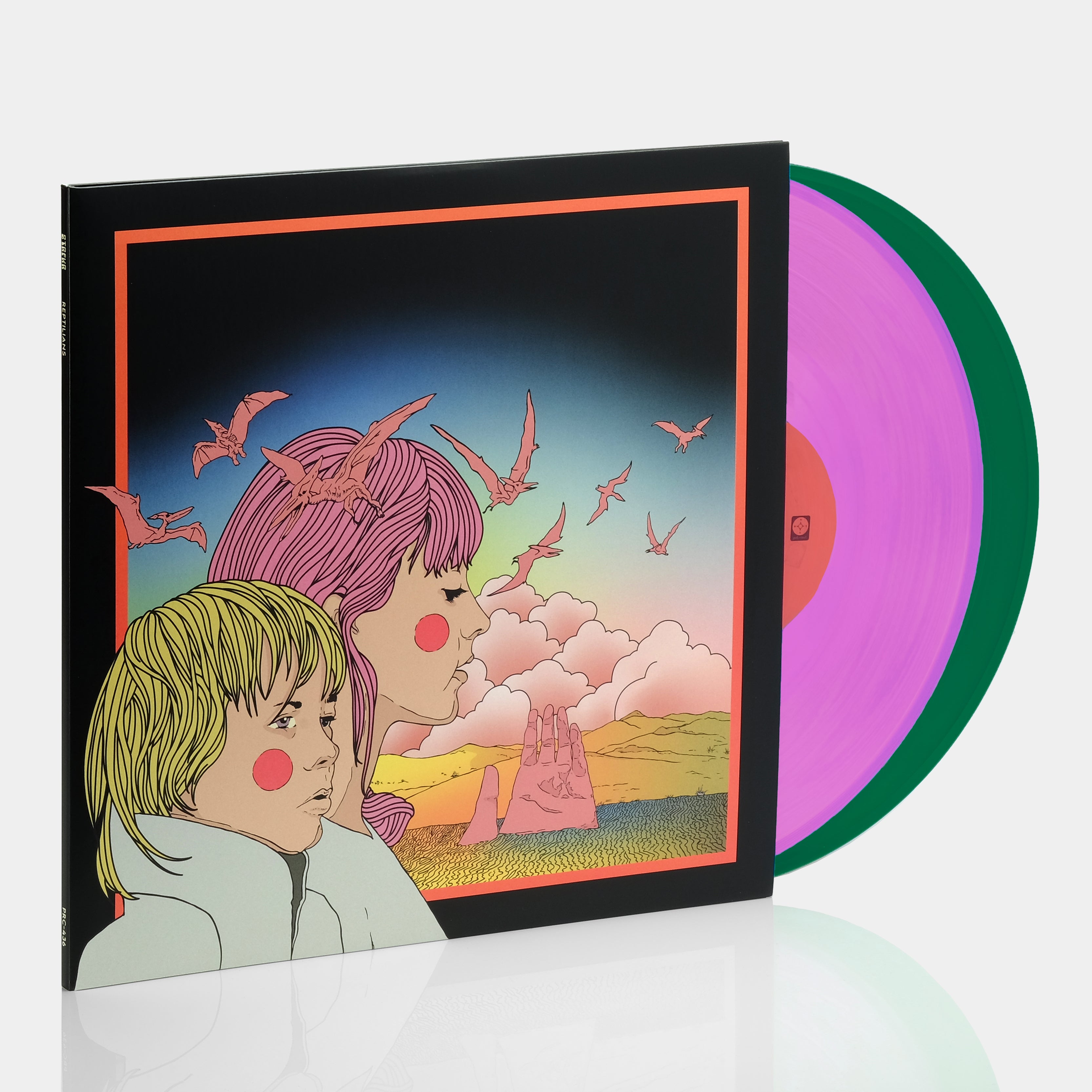 STRFKR - Reptilians (10 Year Anniversary Edition) 2xLP Emerald & Clear Pink Vinyl Record