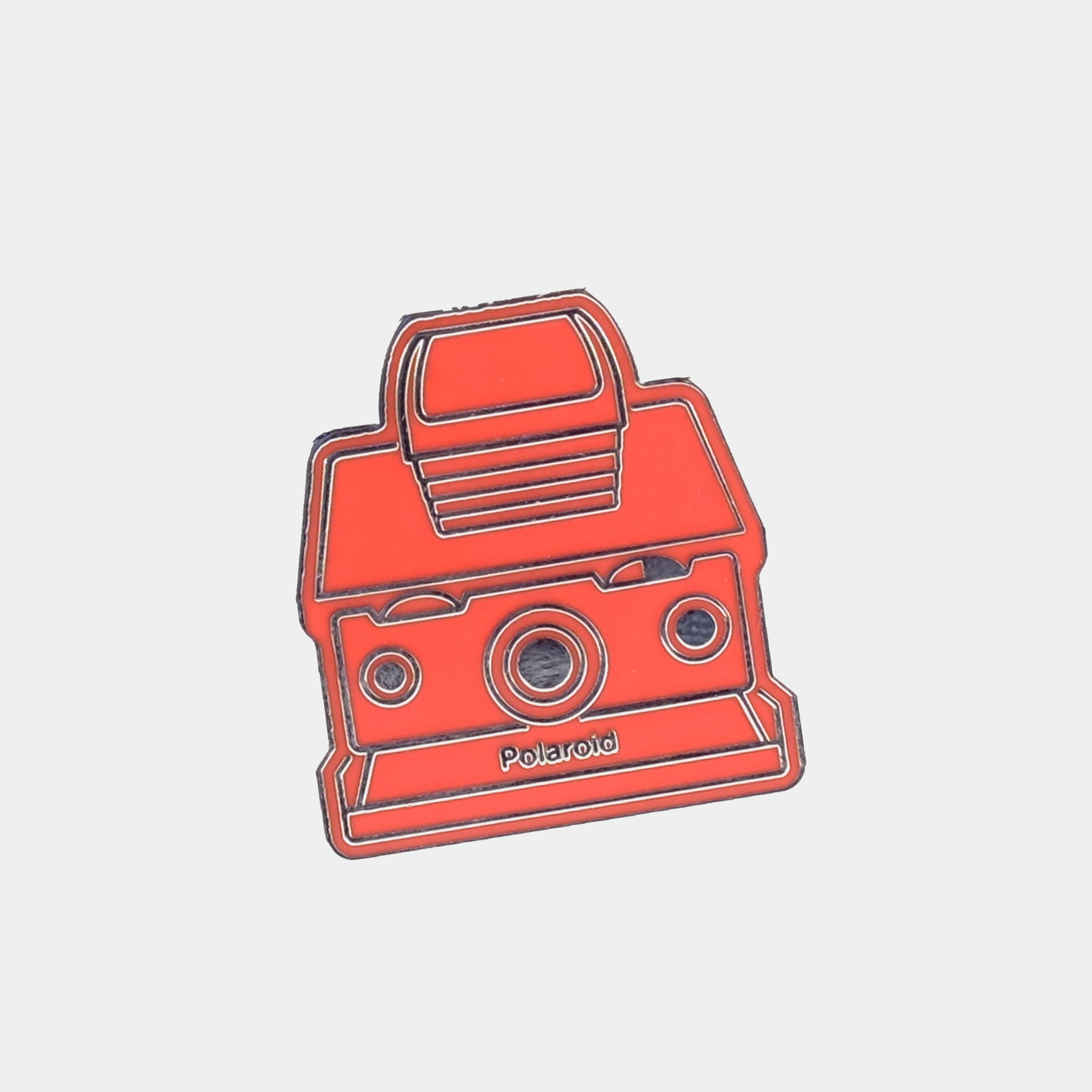Red SX-70 Polaroid Camera Enamel Pin