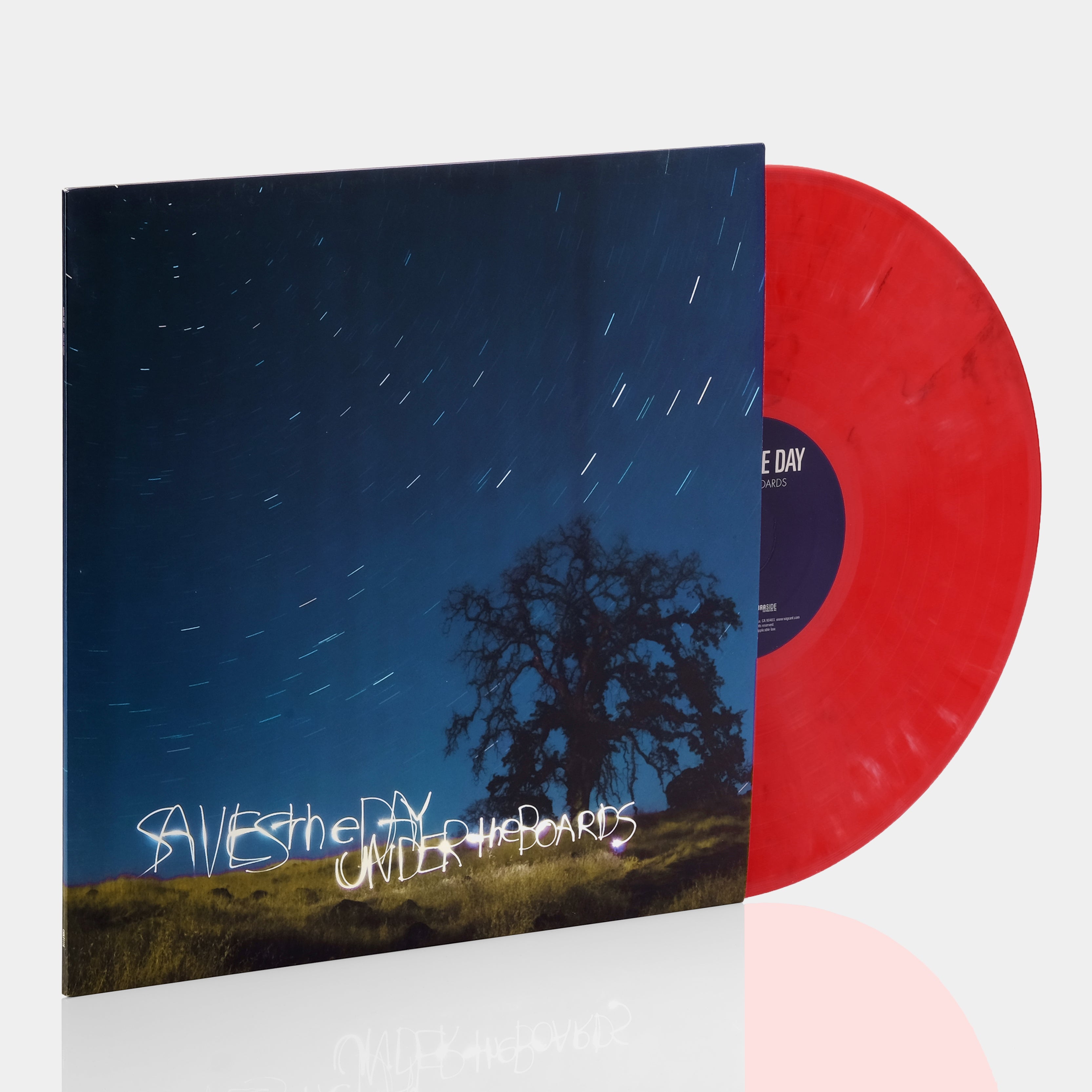 Saves The Day - Under The Boards LP Red Marble Vinyl Record