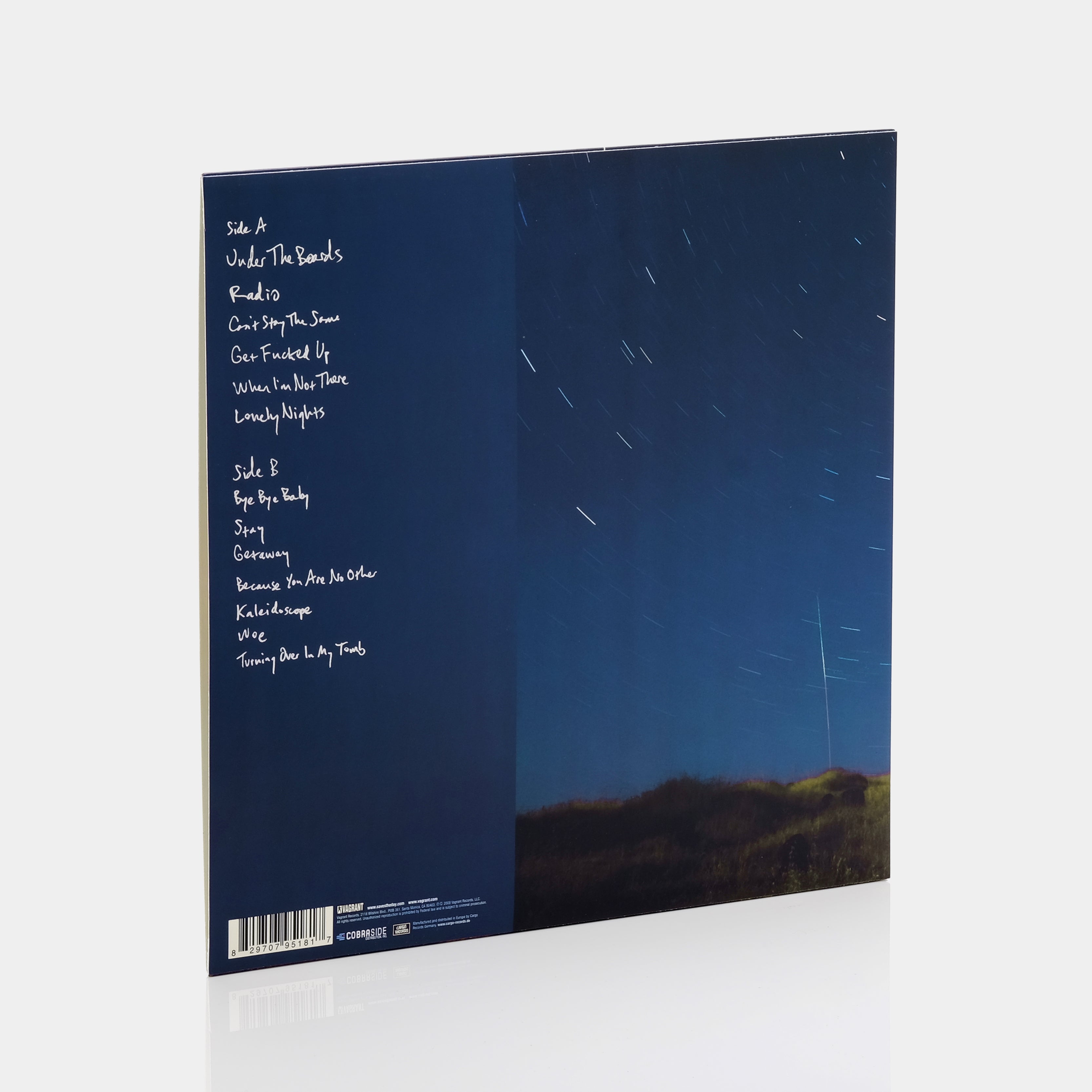 Saves The Day - Under The Boards LP Red Marble Vinyl Record