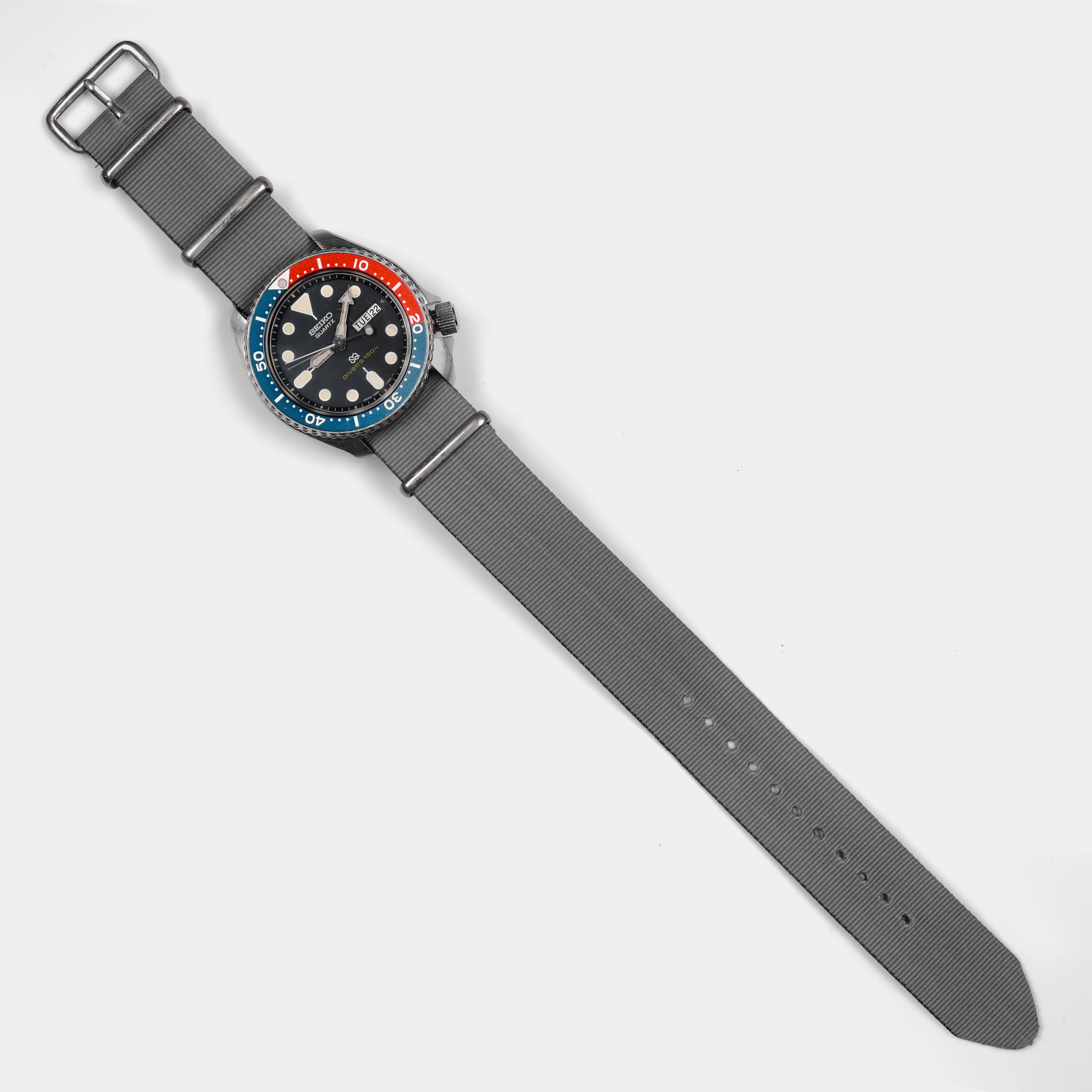 Seiko Diver's 150m Quartz Ref. 7548-700F Black Dial Circa 1978 Wristwatch