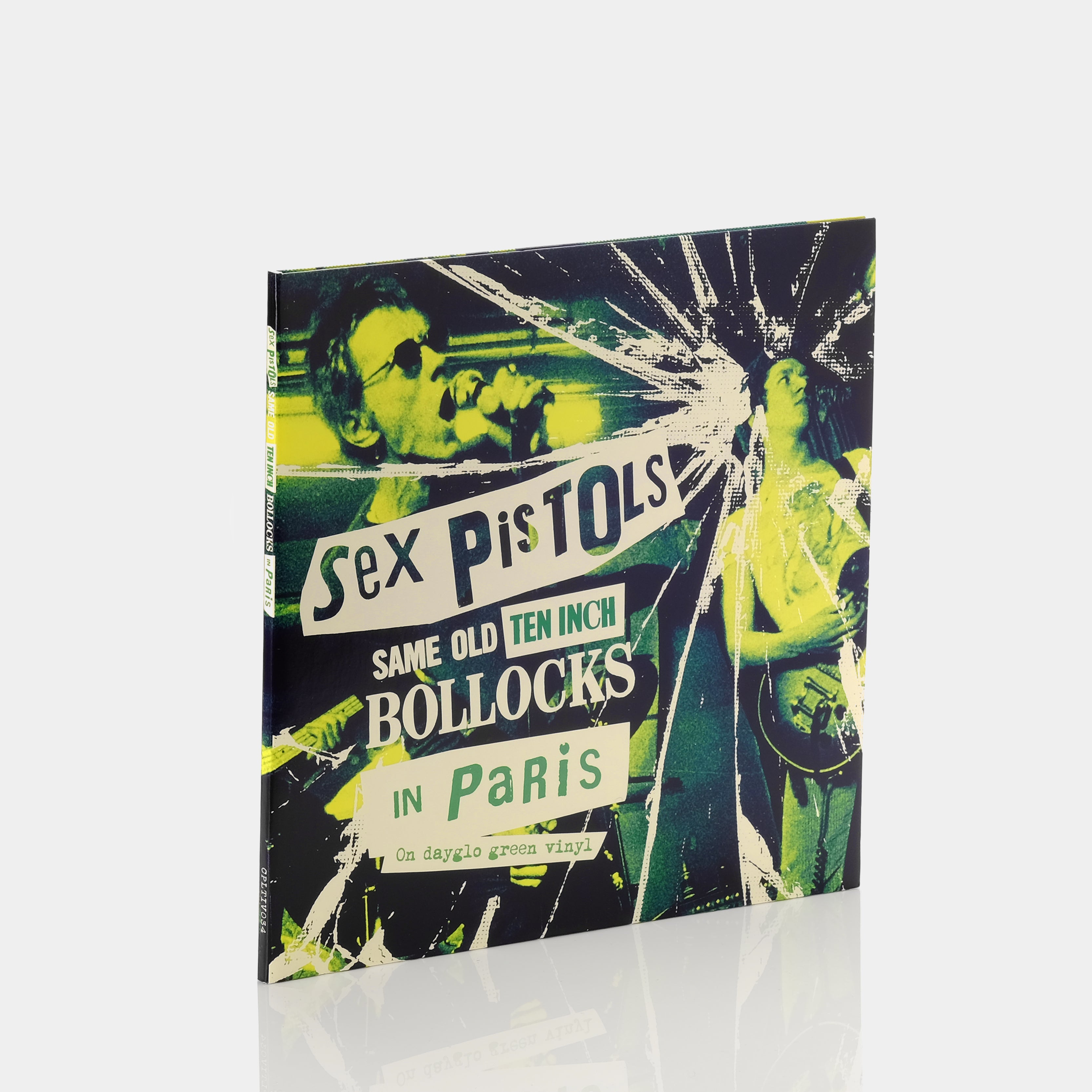 Sex Pistols - Same Old Ten Inch Bollocks In Paris 2x10" Dayglo Green Vinyl Record