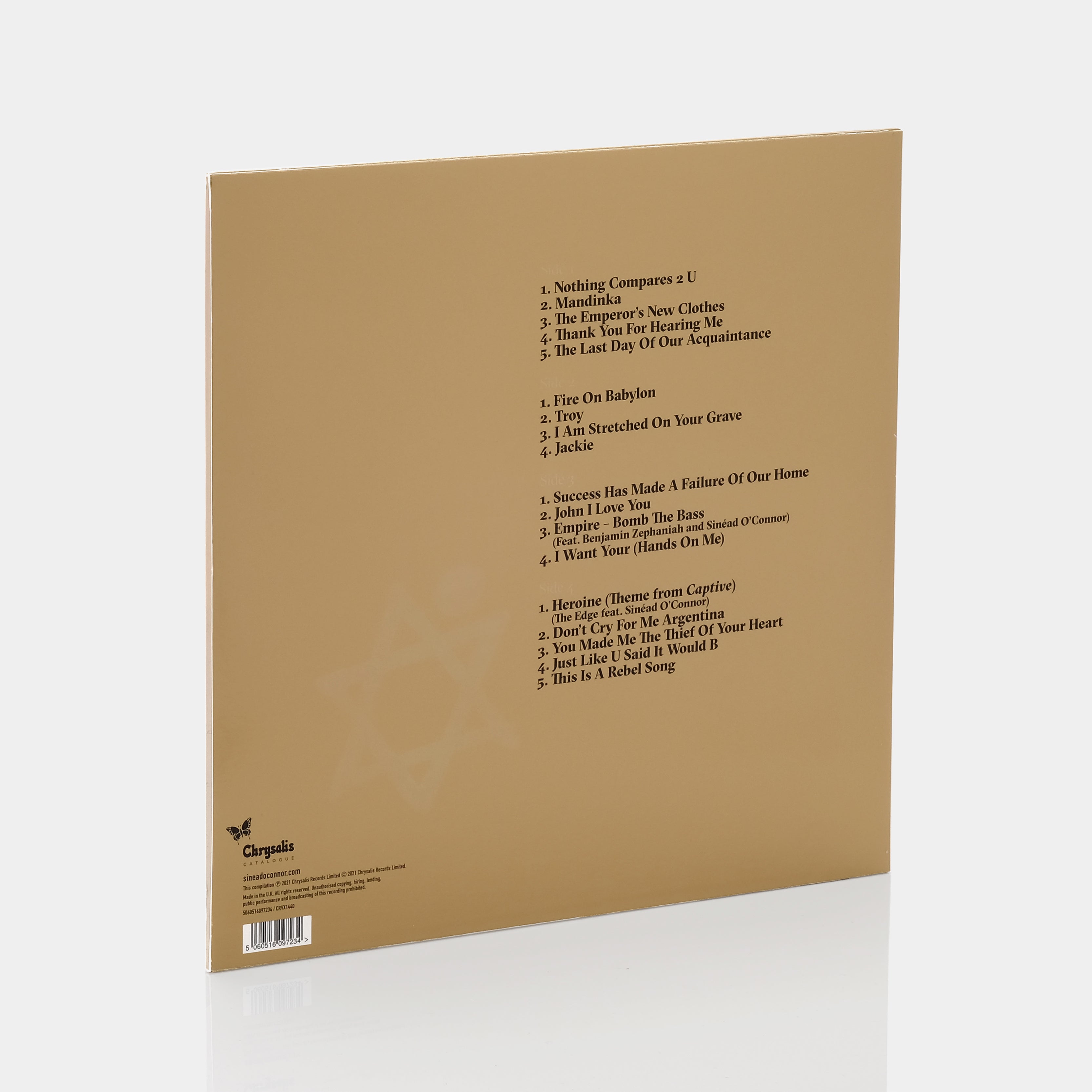 Sinéad O'Connor - So Far… The Best Of Sinéad O'Connor 2xLP Transparent Champagne Vinyl Record