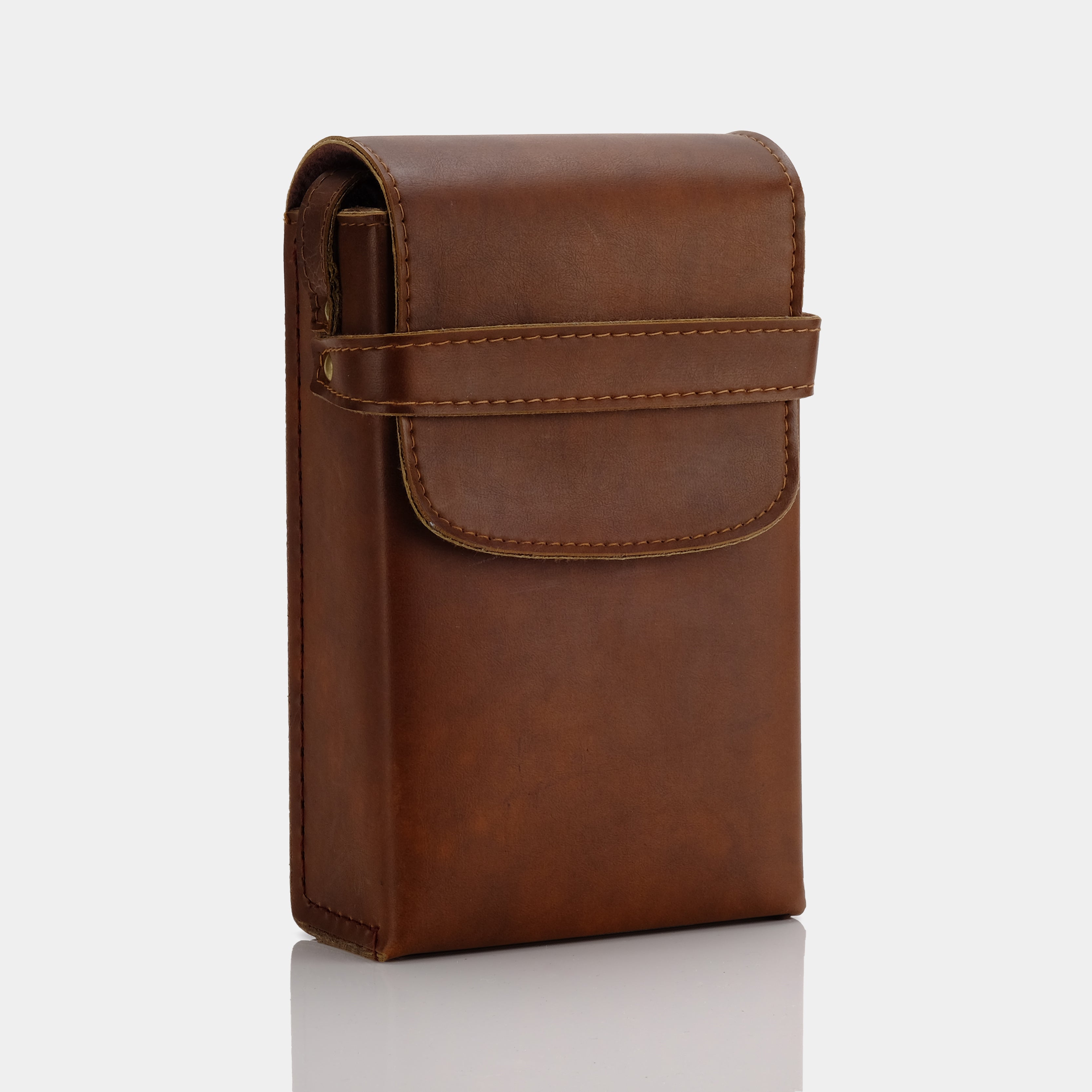 Dark Brown Leather Folding Camera Case