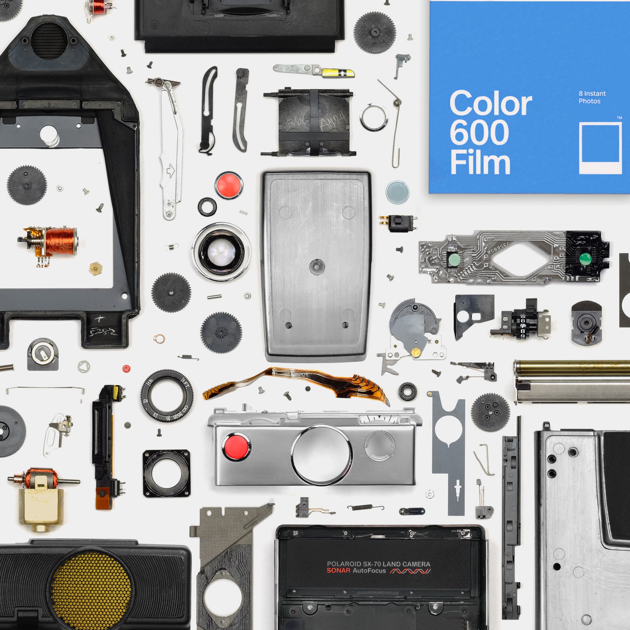 Polaroid Sonar Autofocus SX-70 to 600 Film Conversion with Repair Service