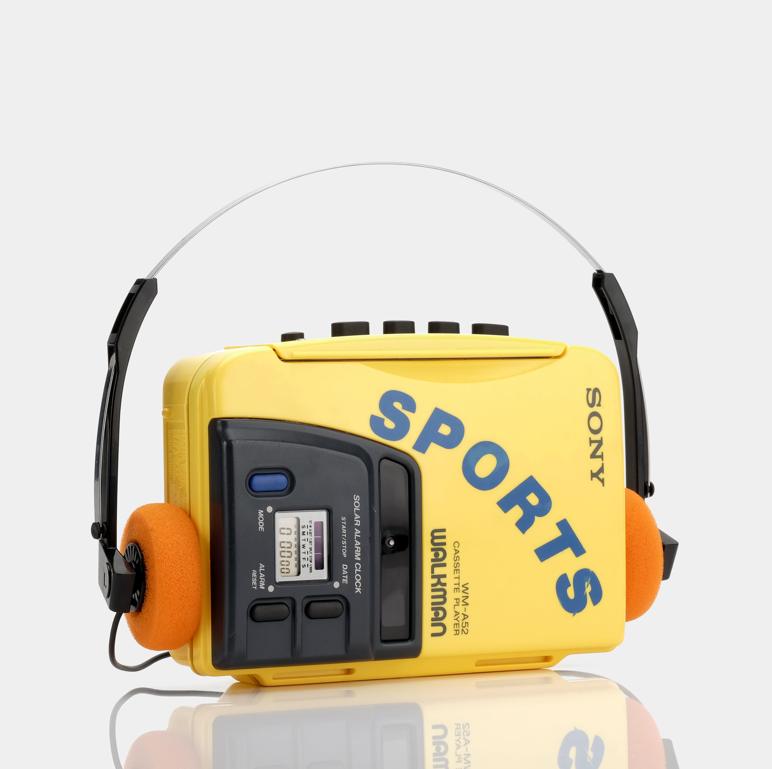 Sony Sports Walkman WM-A52 Yellow AM/FM Portable Cassette Player