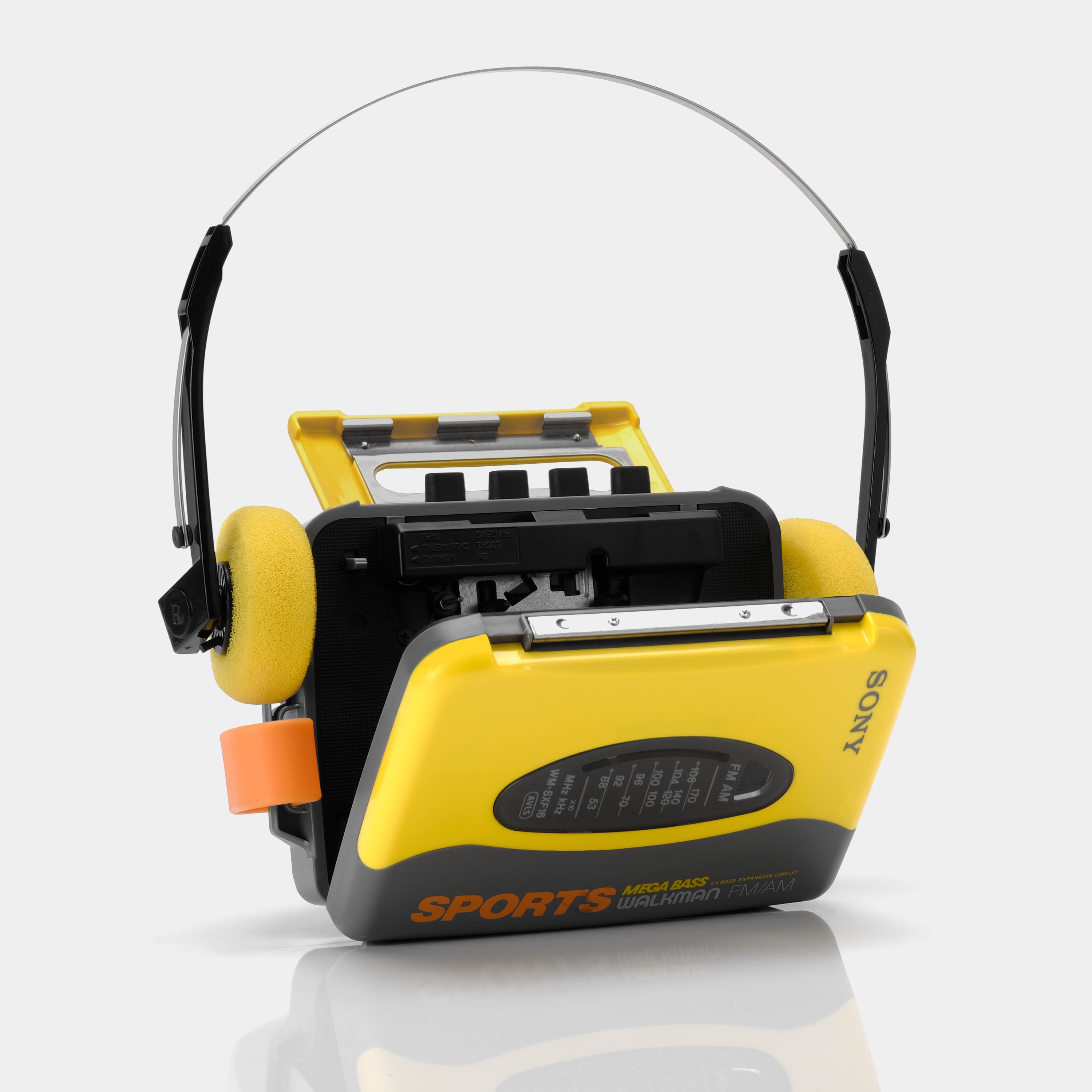 Sony Sports Walkman WM-SXF16 Yellow AM/FM Portable Cassette Player