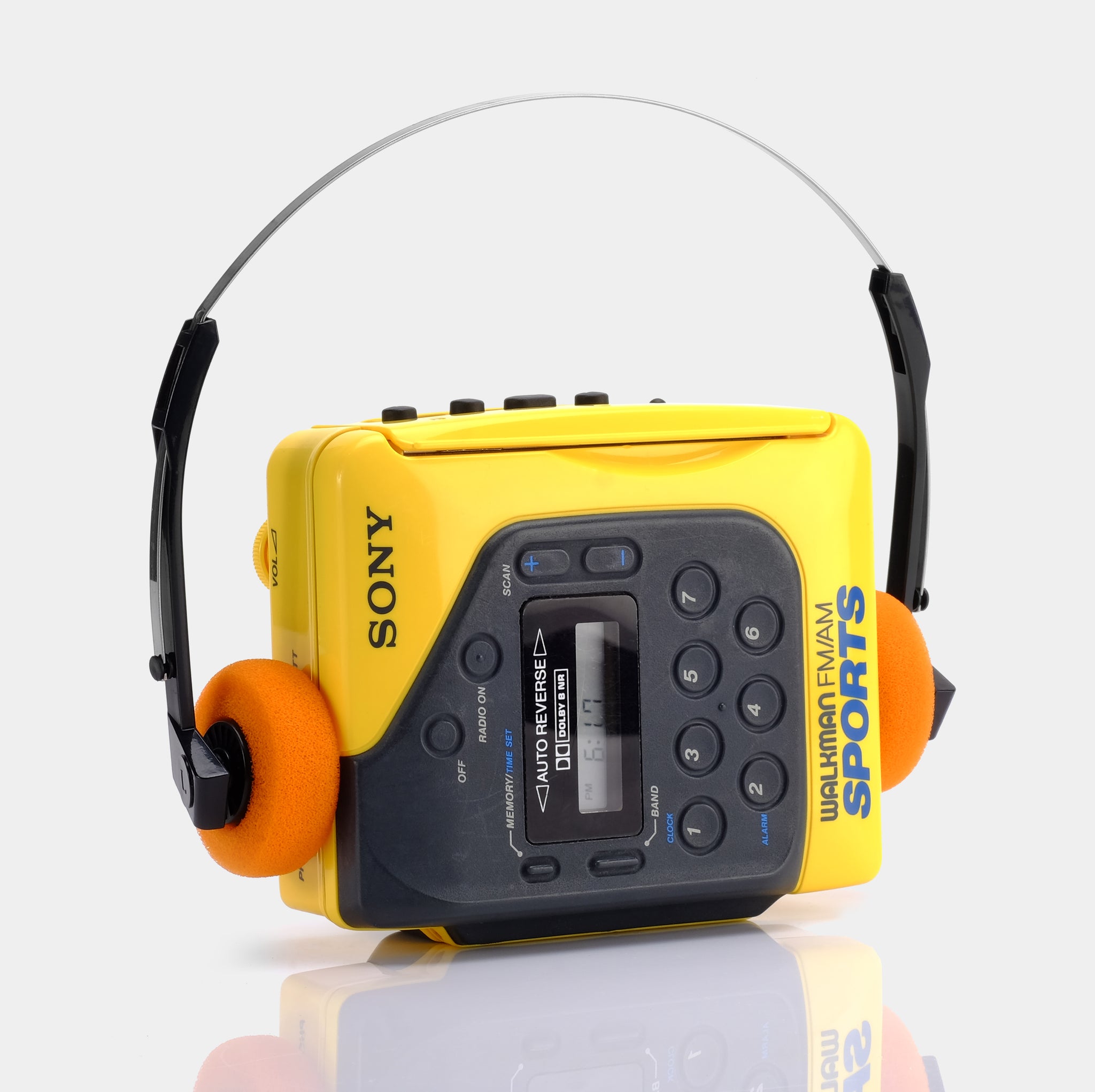 Sony Sports Walkman WMF2078 Yellow AM/FM Portable Cassette Player