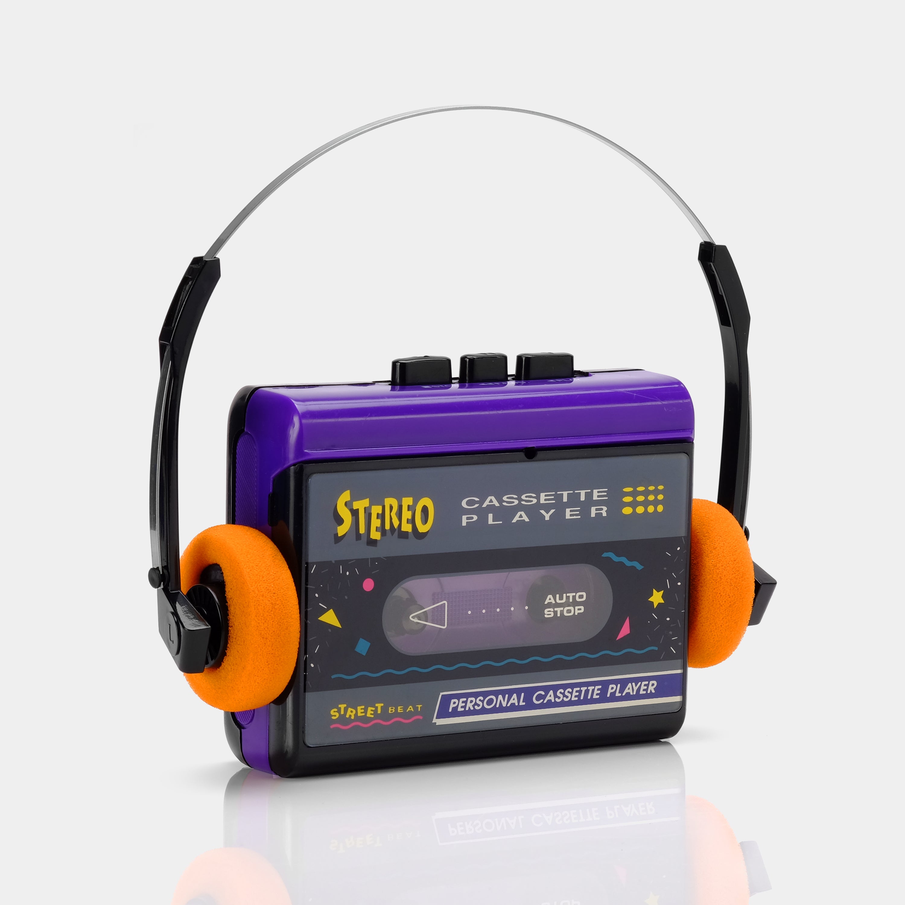 Street Beat Purple Portable Cassette Player