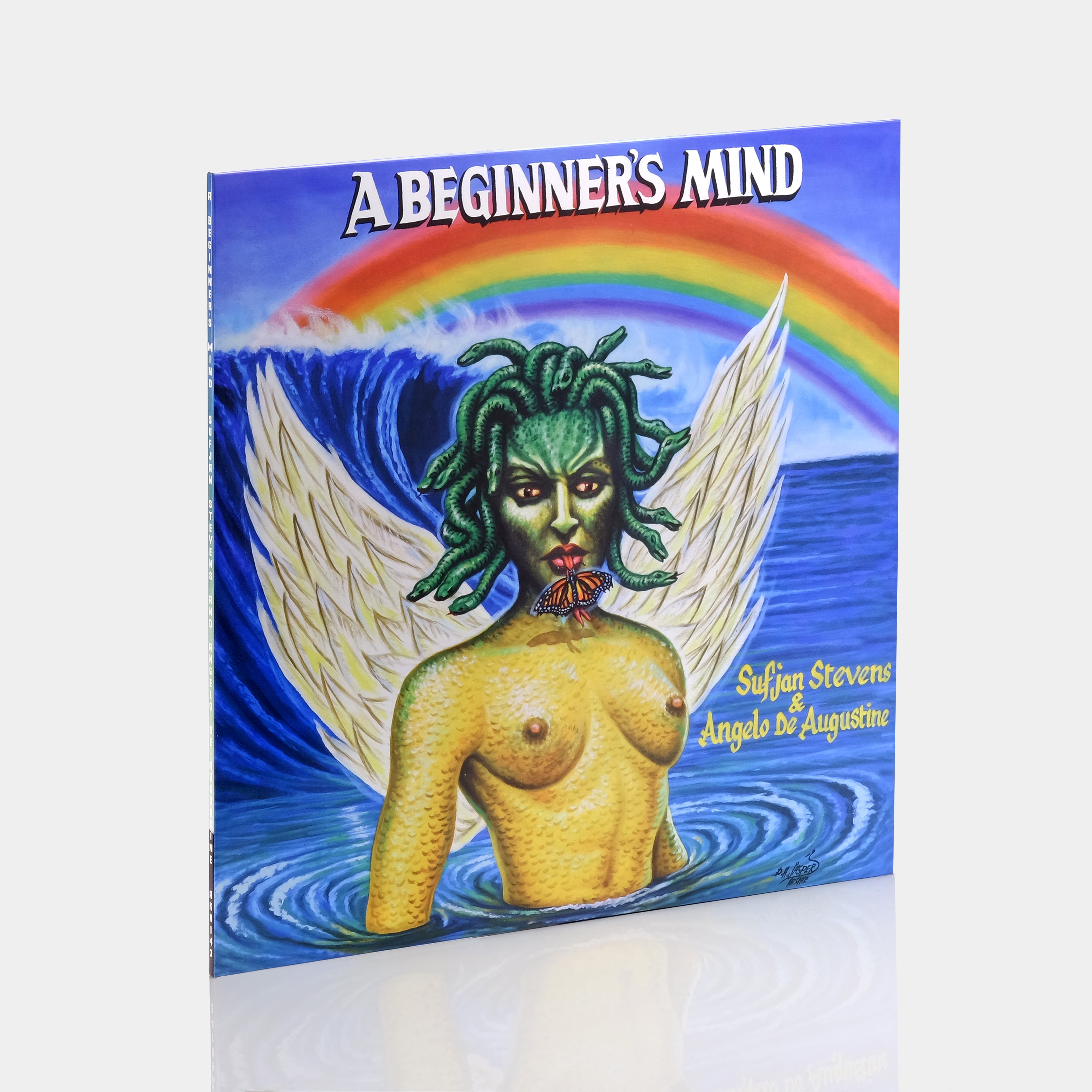 Sufjan Stevens & Angelo De Augustine - A Beginner's Mind LP Olympus Perseus Shield Gold Vinyl Record