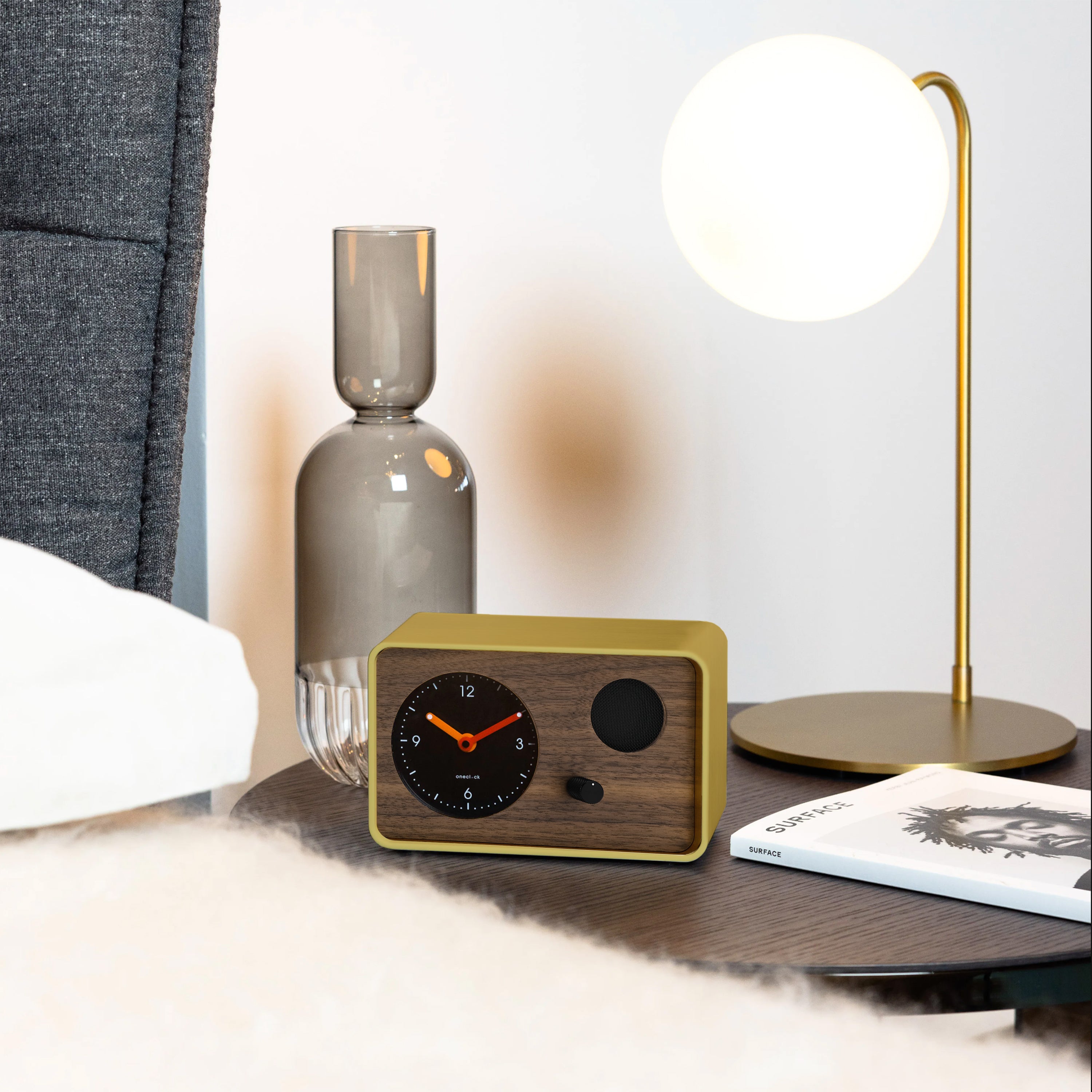 OneClock Brass Analog Waking Clock
